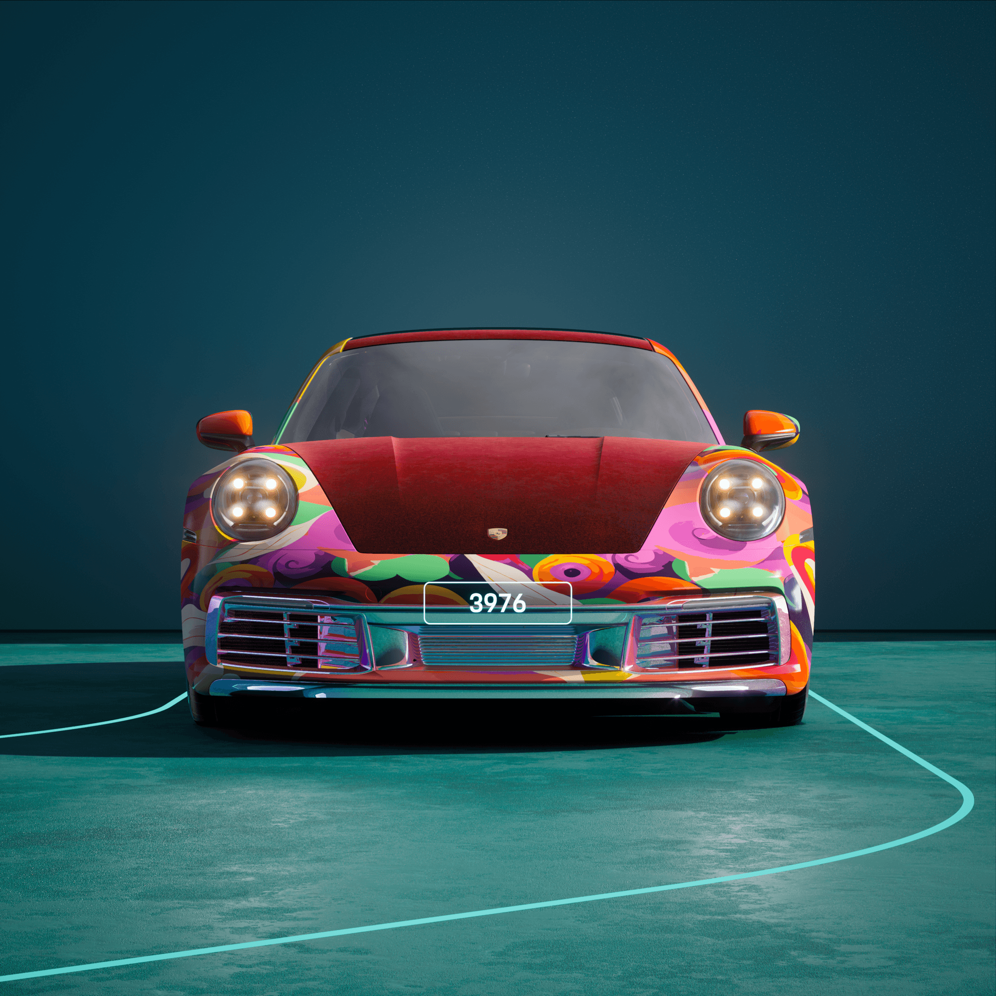 The PORSCHΞ 911 3976 image in phase