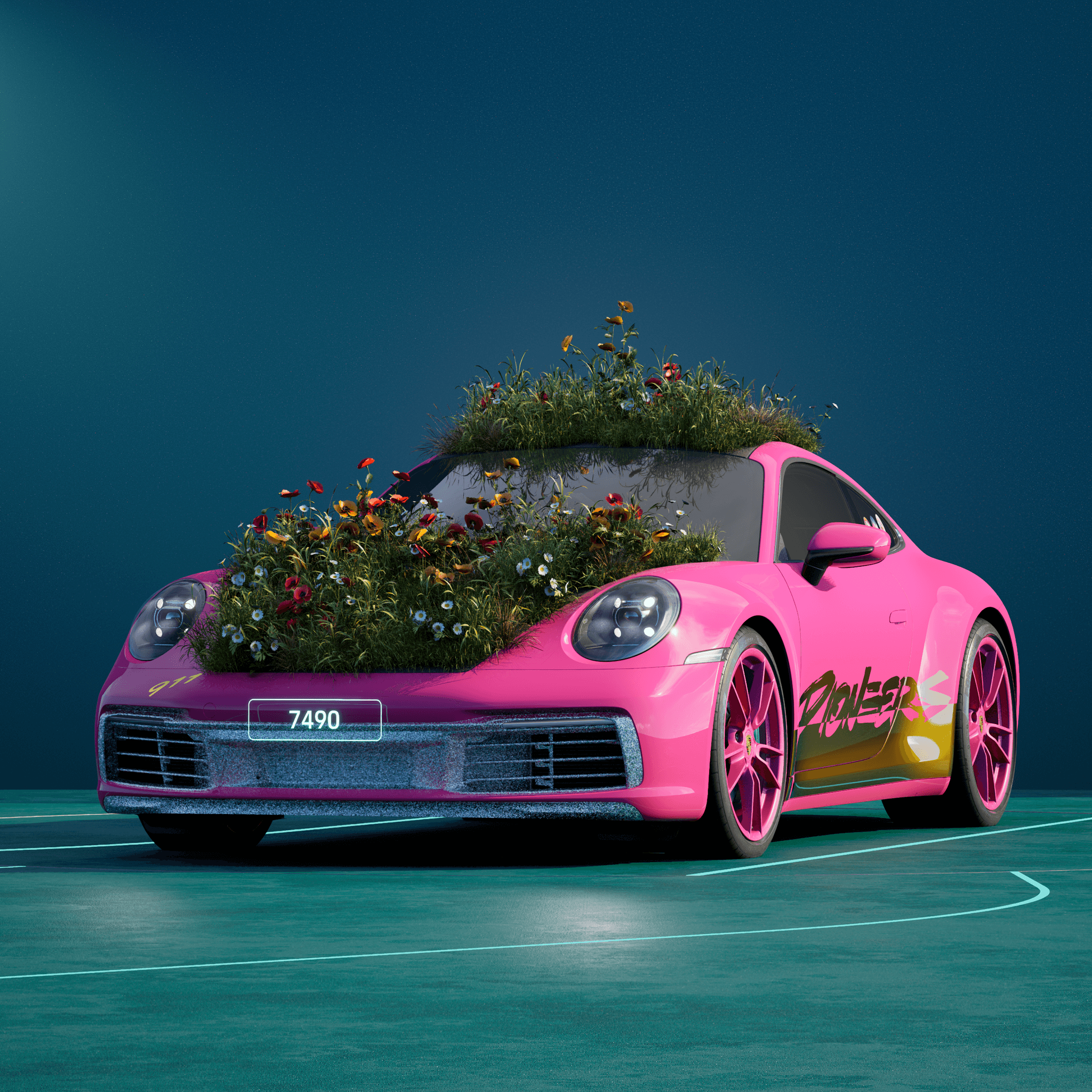 The PORSCHΞ 911 7490 image in phase