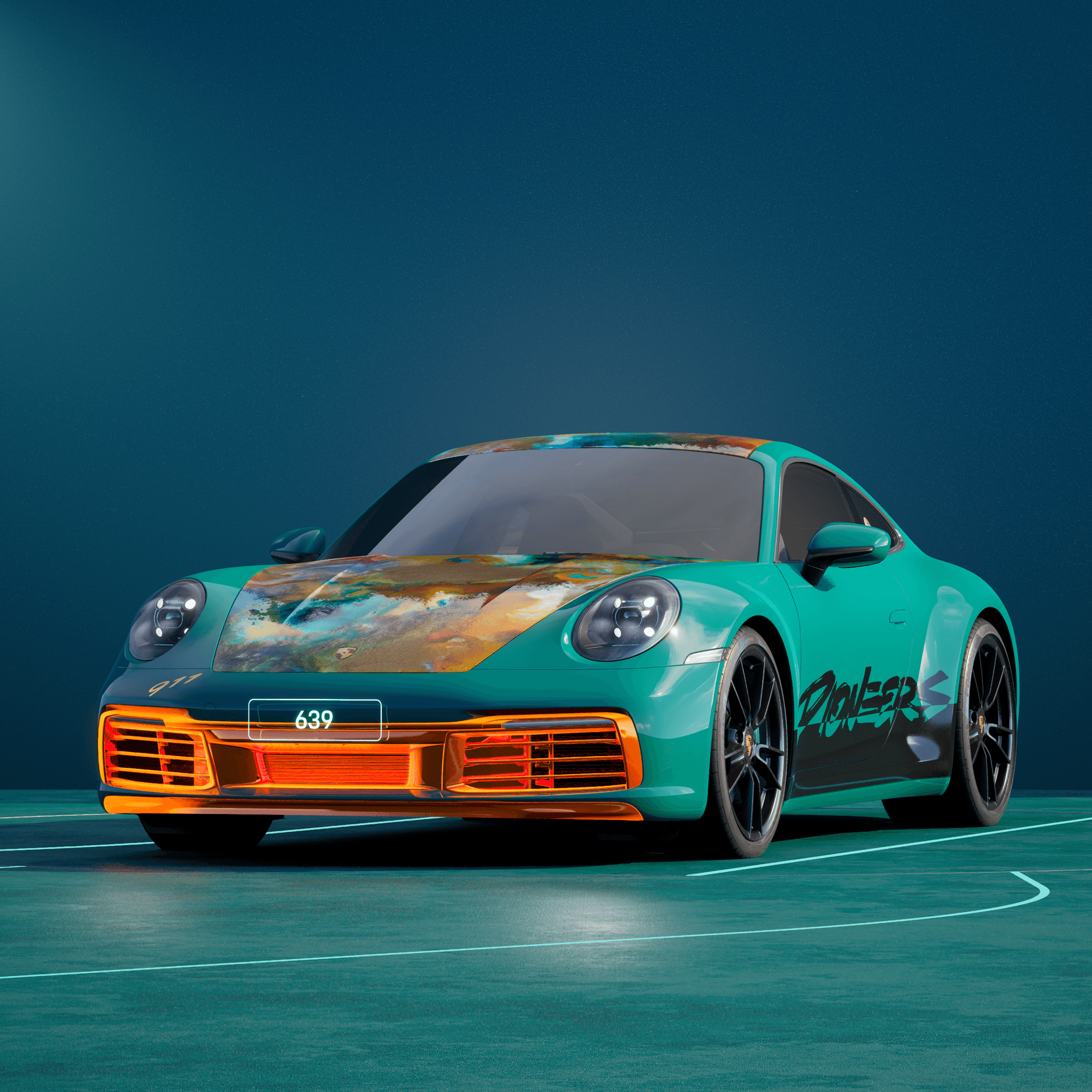 The PORSCHΞ 911 639 image in phase