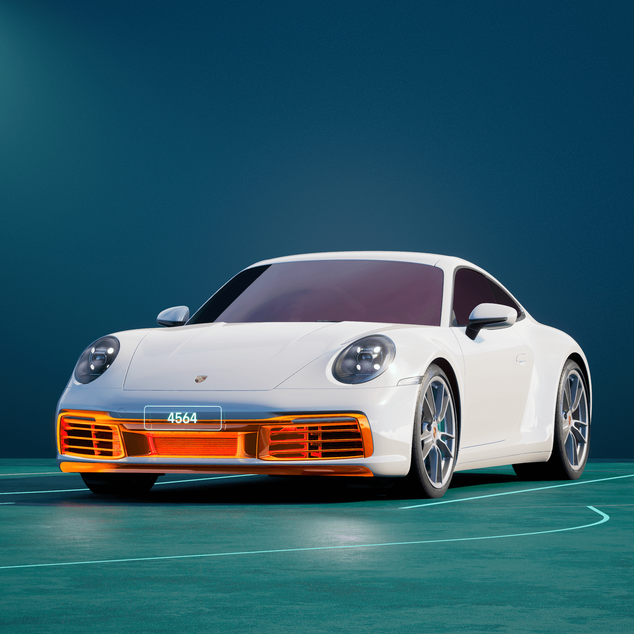The PORSCHΞ 911 4564 image in phase