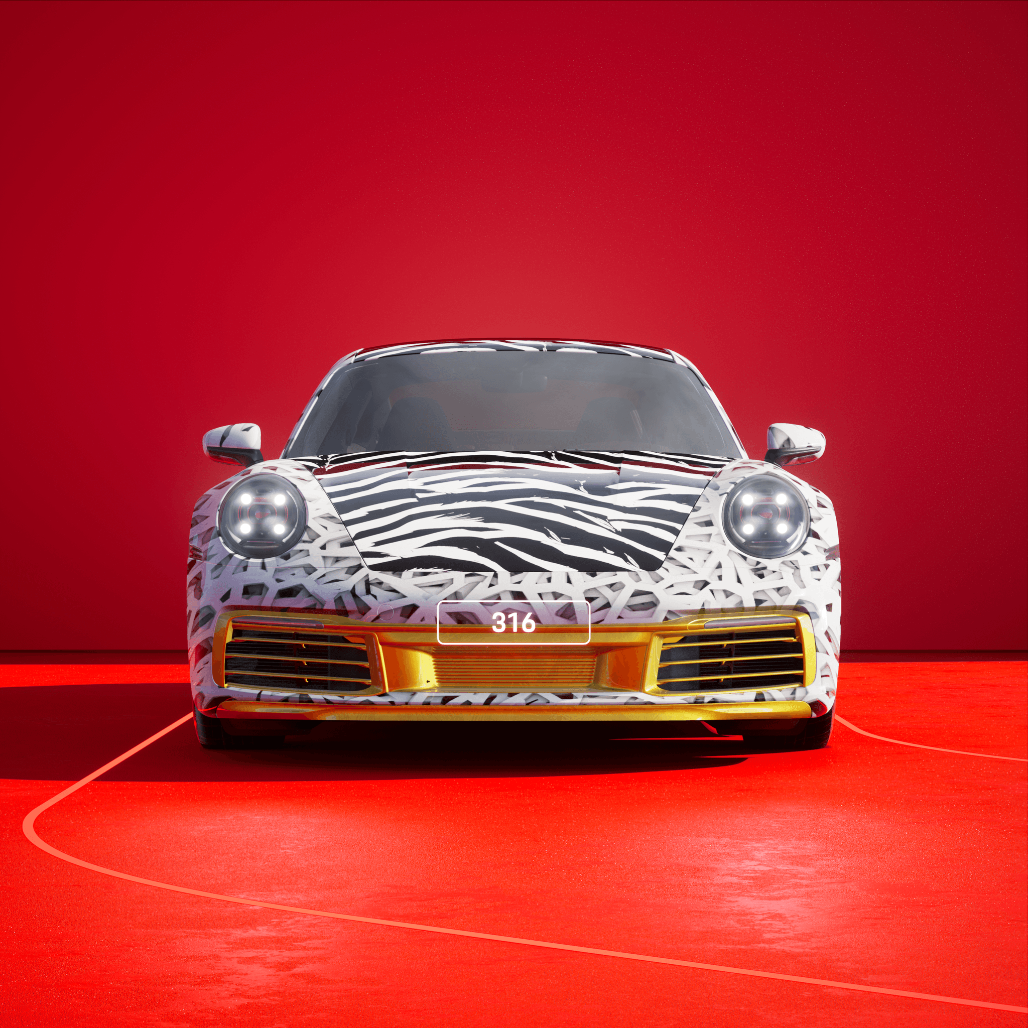 The PORSCHΞ 911 316 image in phase