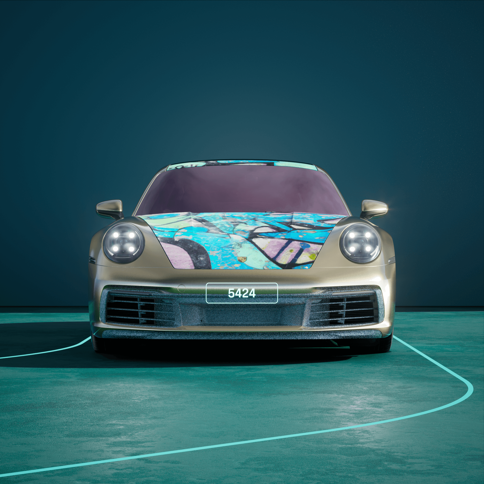The PORSCHΞ 911 5424 image in phase