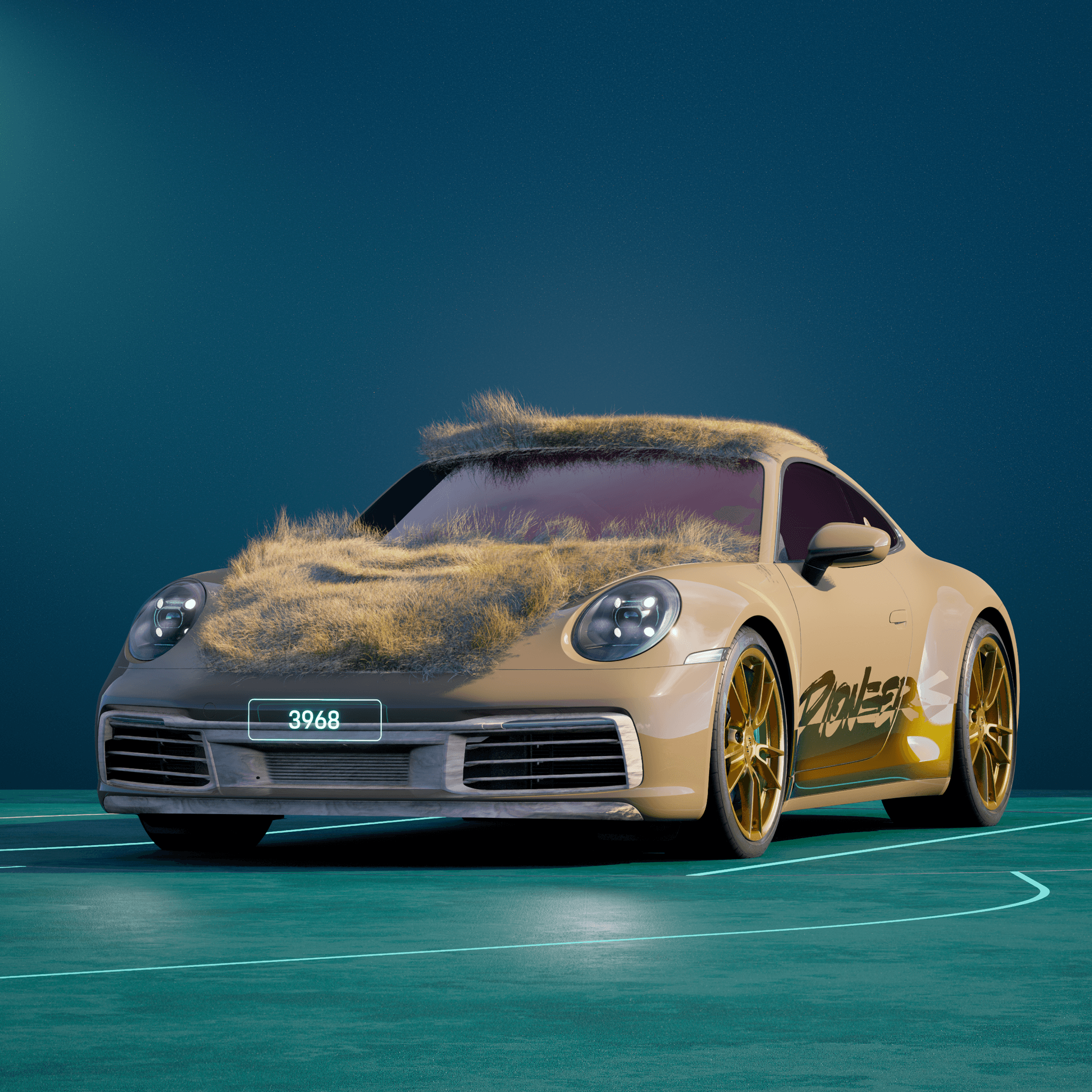 The PORSCHΞ 911 3968 image in phase