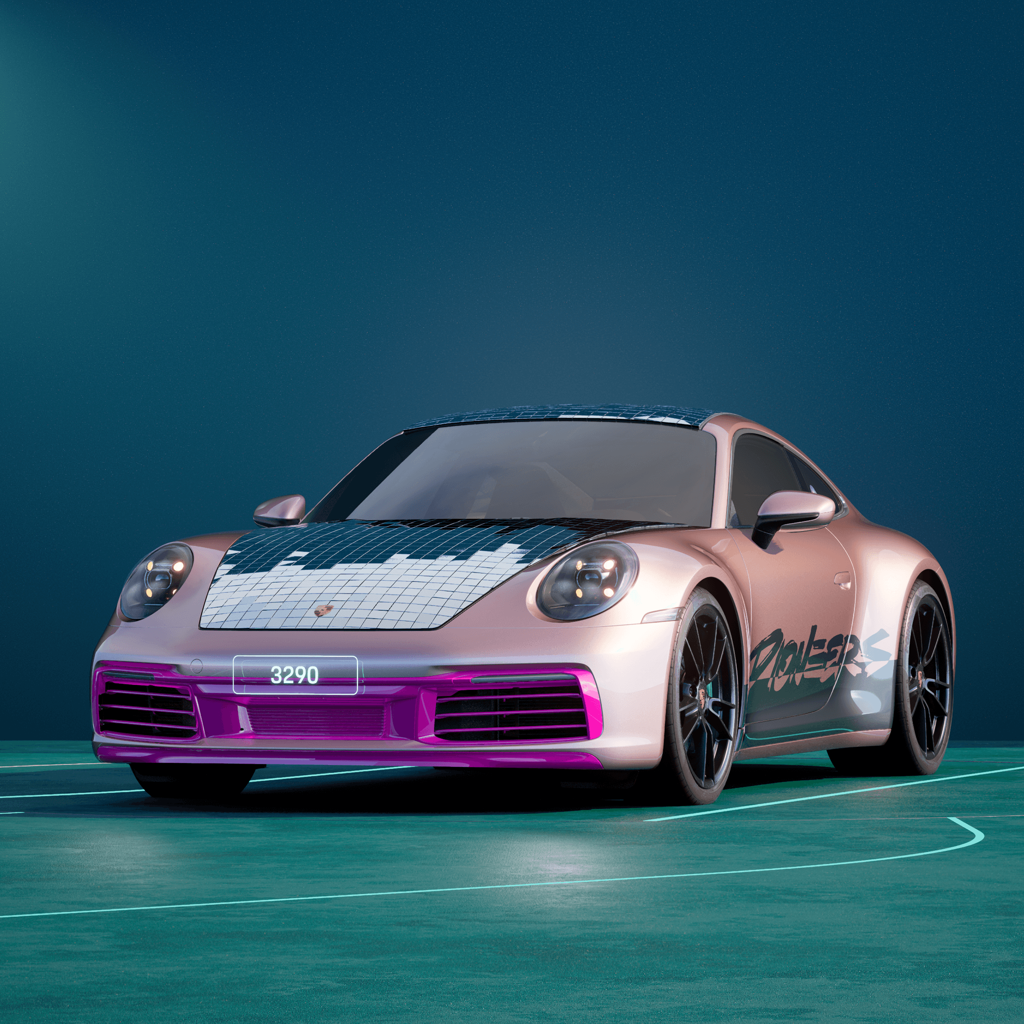 The PORSCHΞ 911 3290 image in phase