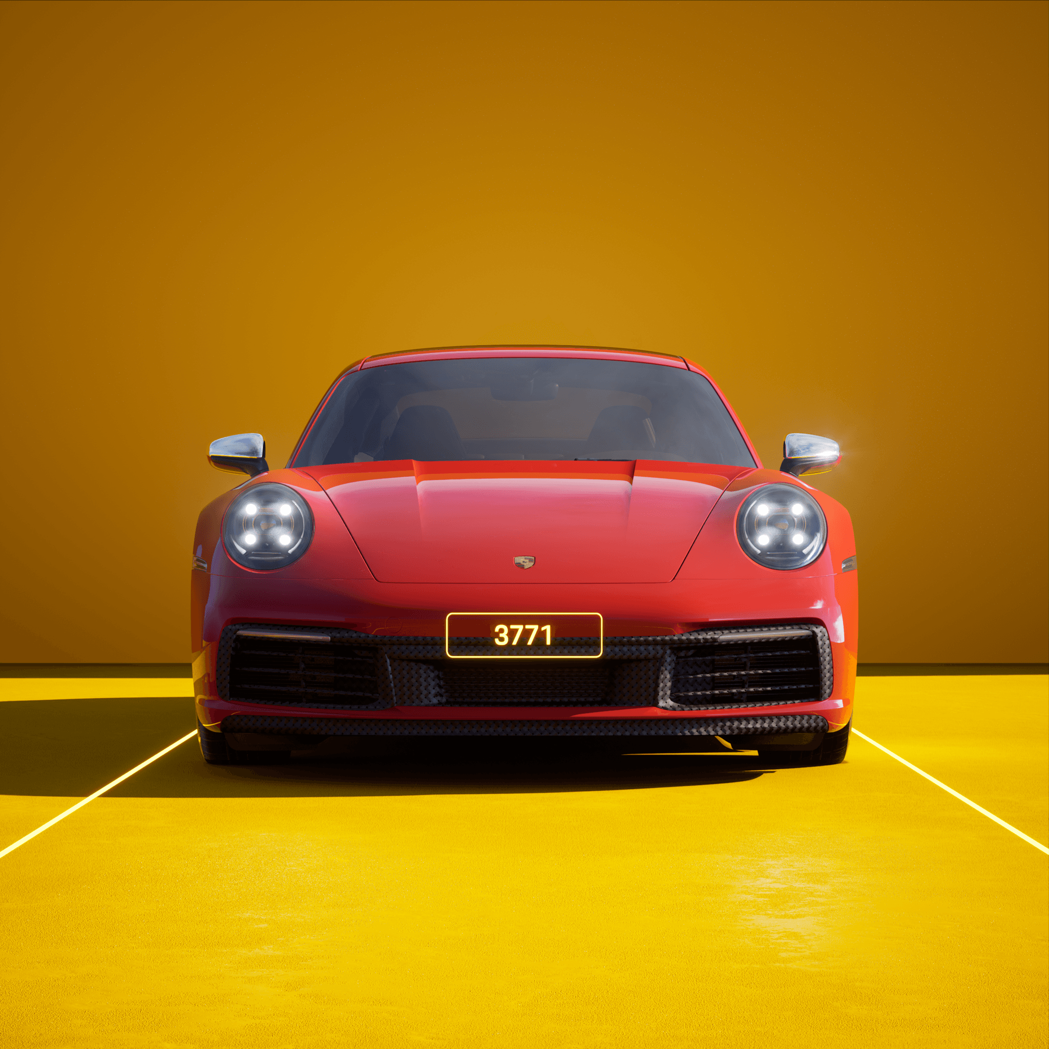 The PORSCHΞ 911 3771 image in phase