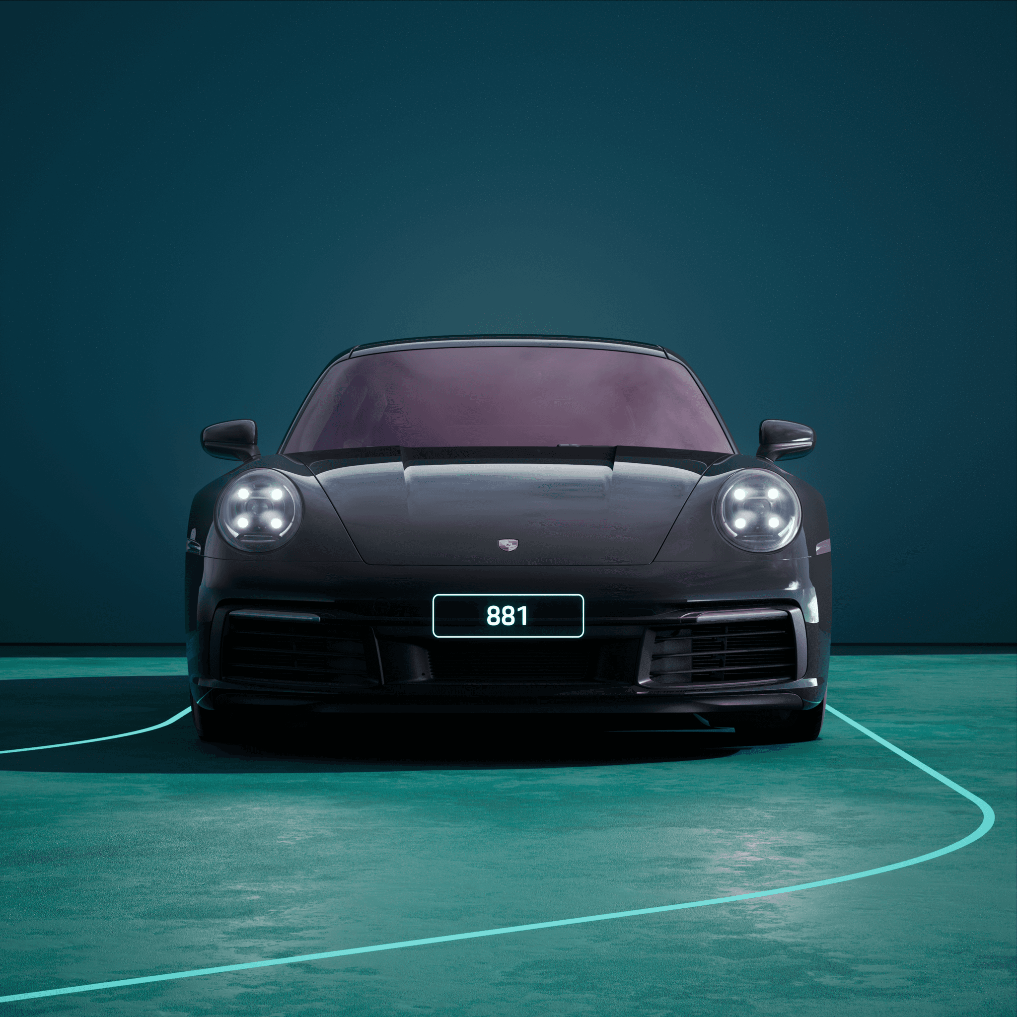 The PORSCHΞ 911 881 image in phase
