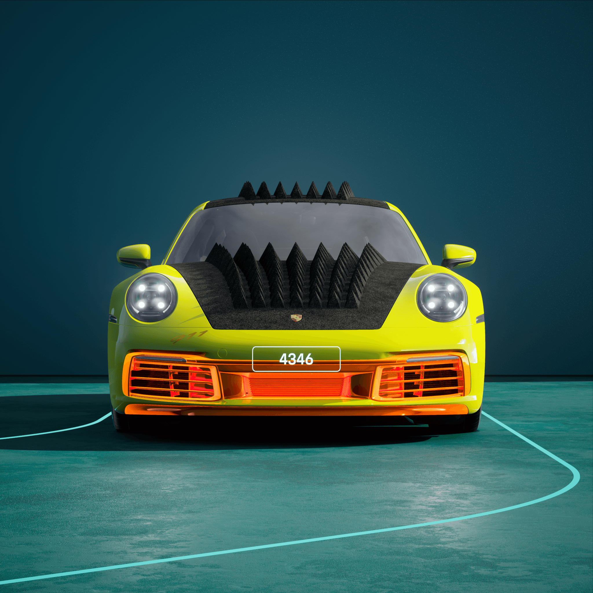 The PORSCHΞ 911 4346 image in phase