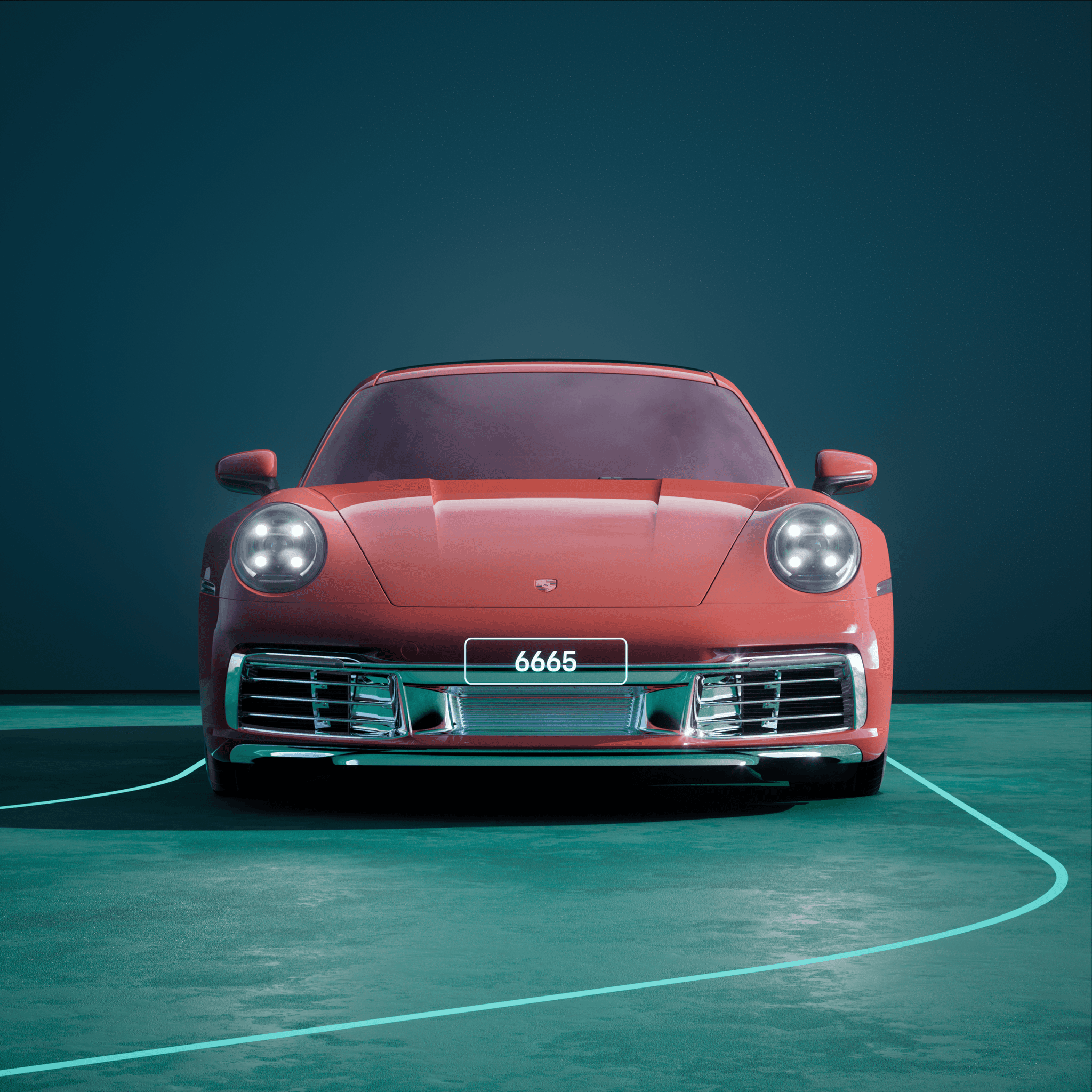 The PORSCHΞ 911 6665 image in phase