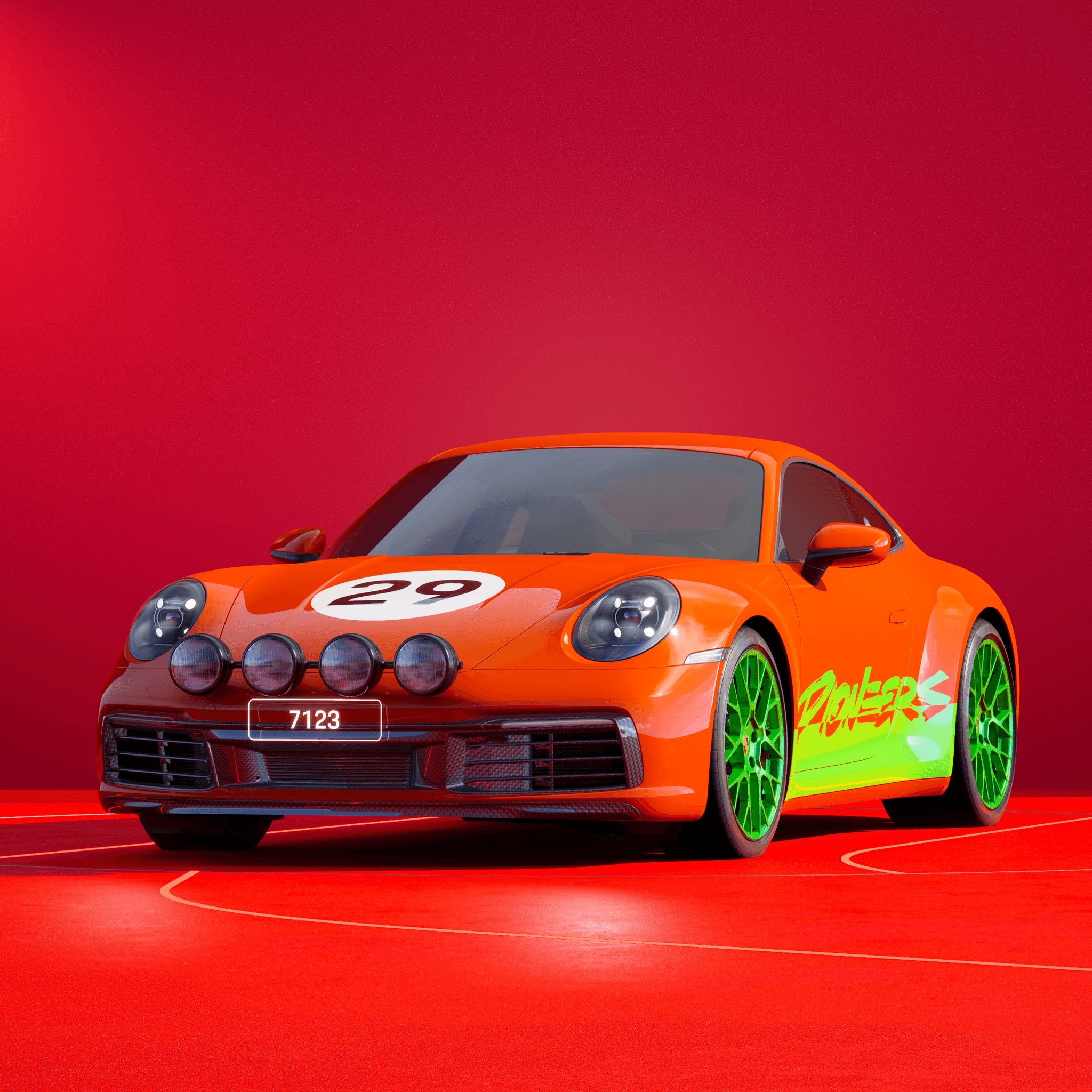 The PORSCHΞ 911 7123 image in phase