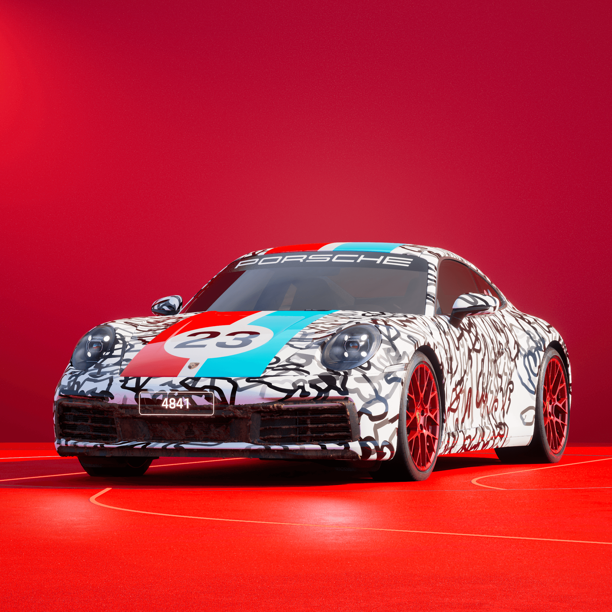 The PORSCHΞ 911 4841 image in phase