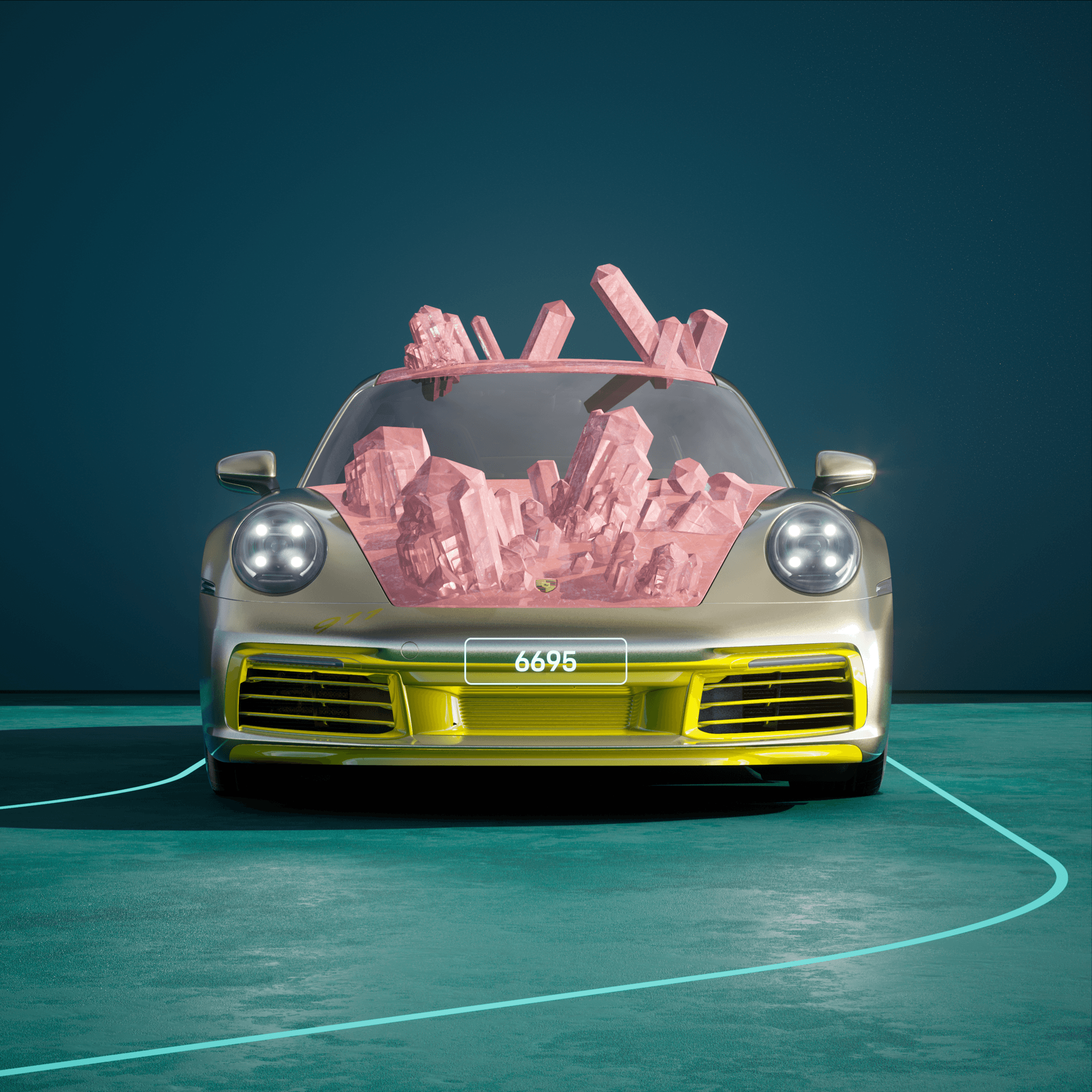 The PORSCHΞ 911 6695 image in phase