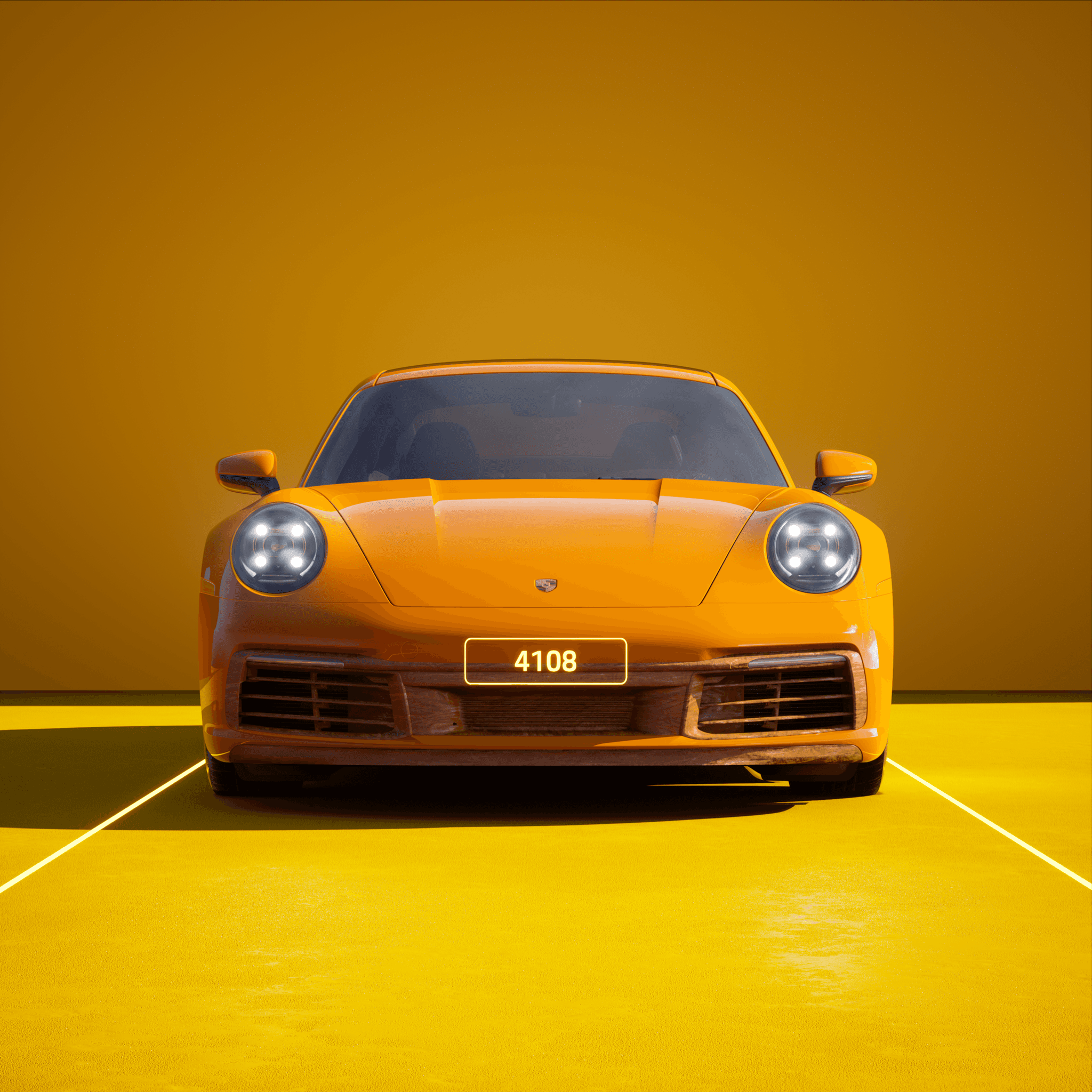 The PORSCHΞ 911 4108 image in phase