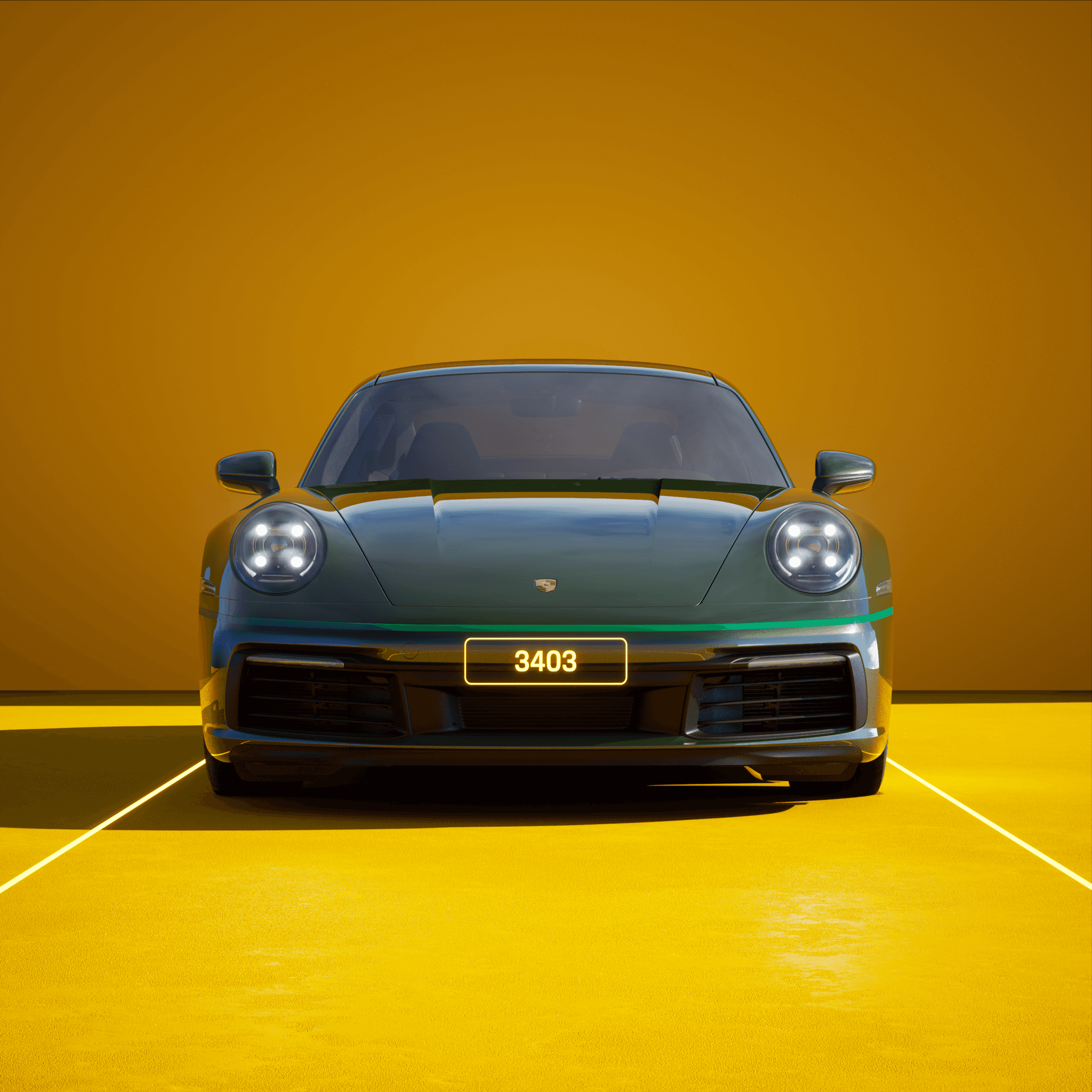 The PORSCHΞ 911 3403 image in phase