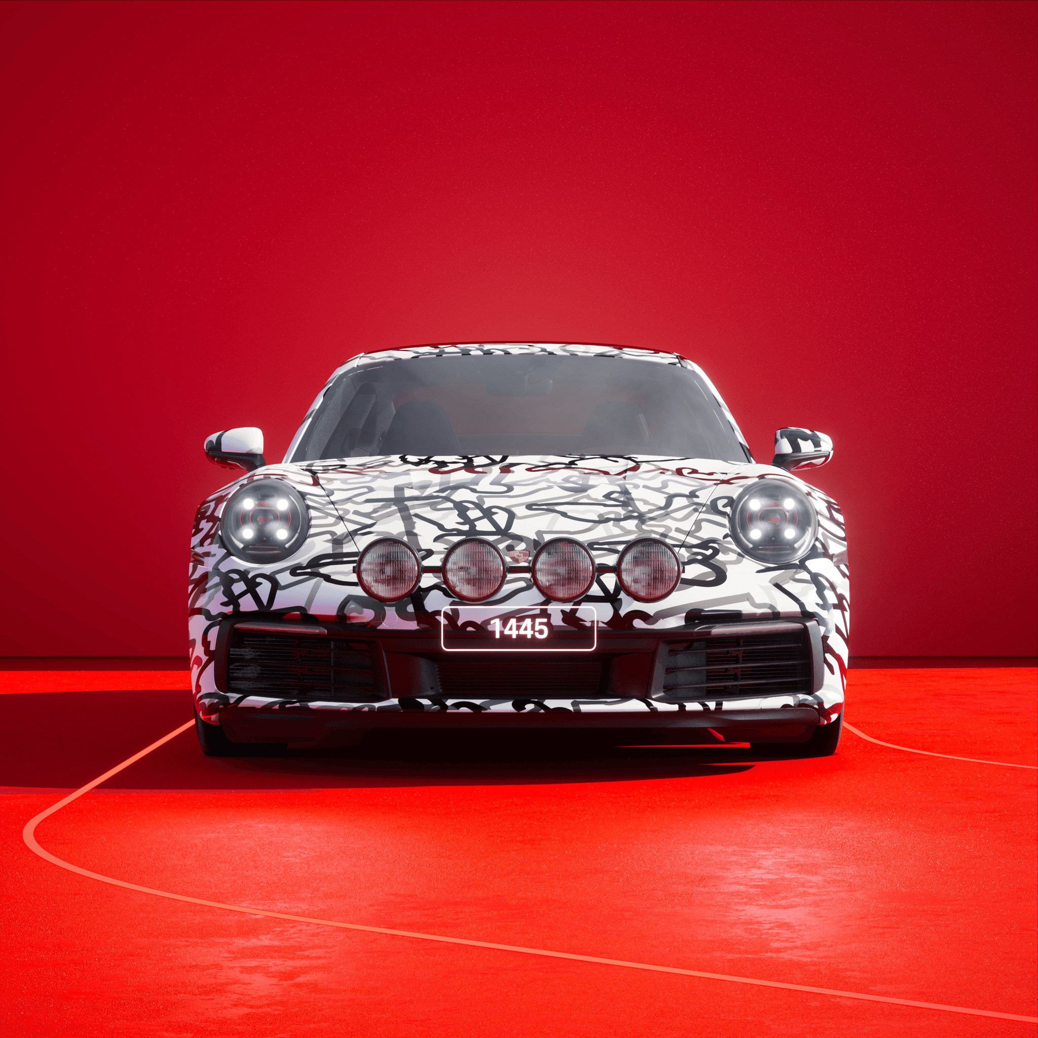 The PORSCHΞ 911 1445 image in phase