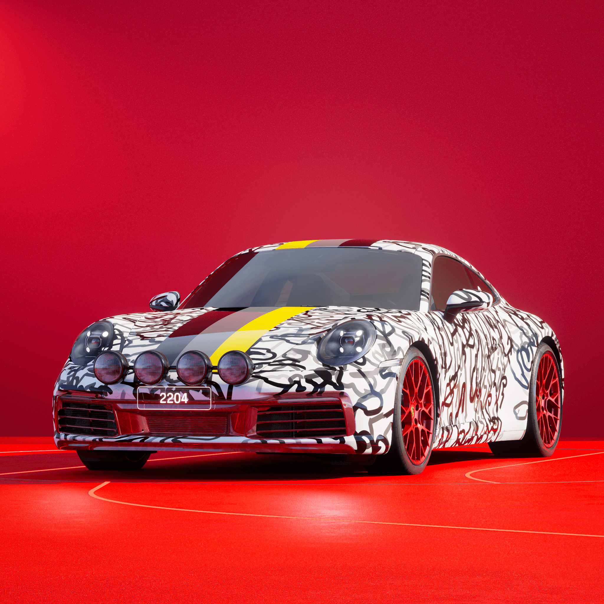 The PORSCHΞ 911 2204 image in phase