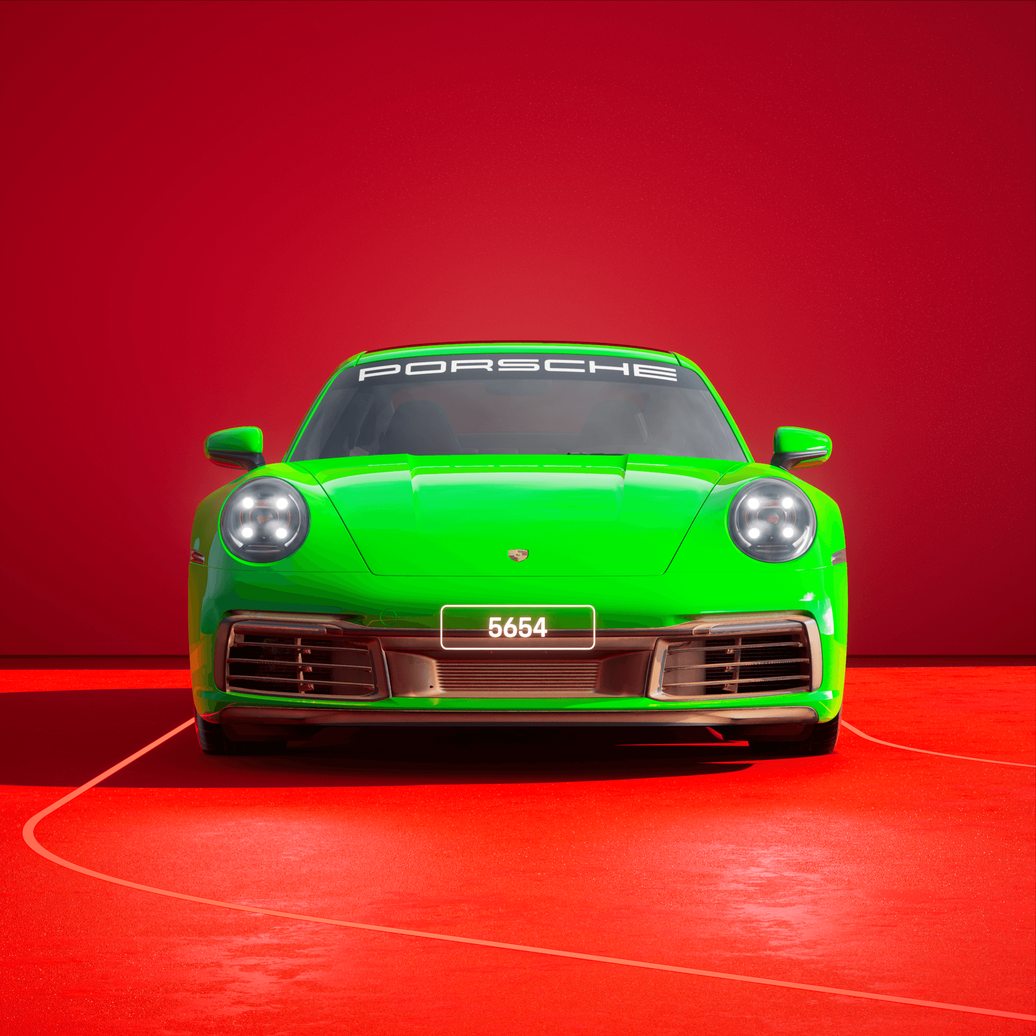 The PORSCHΞ 911 5654 image in phase