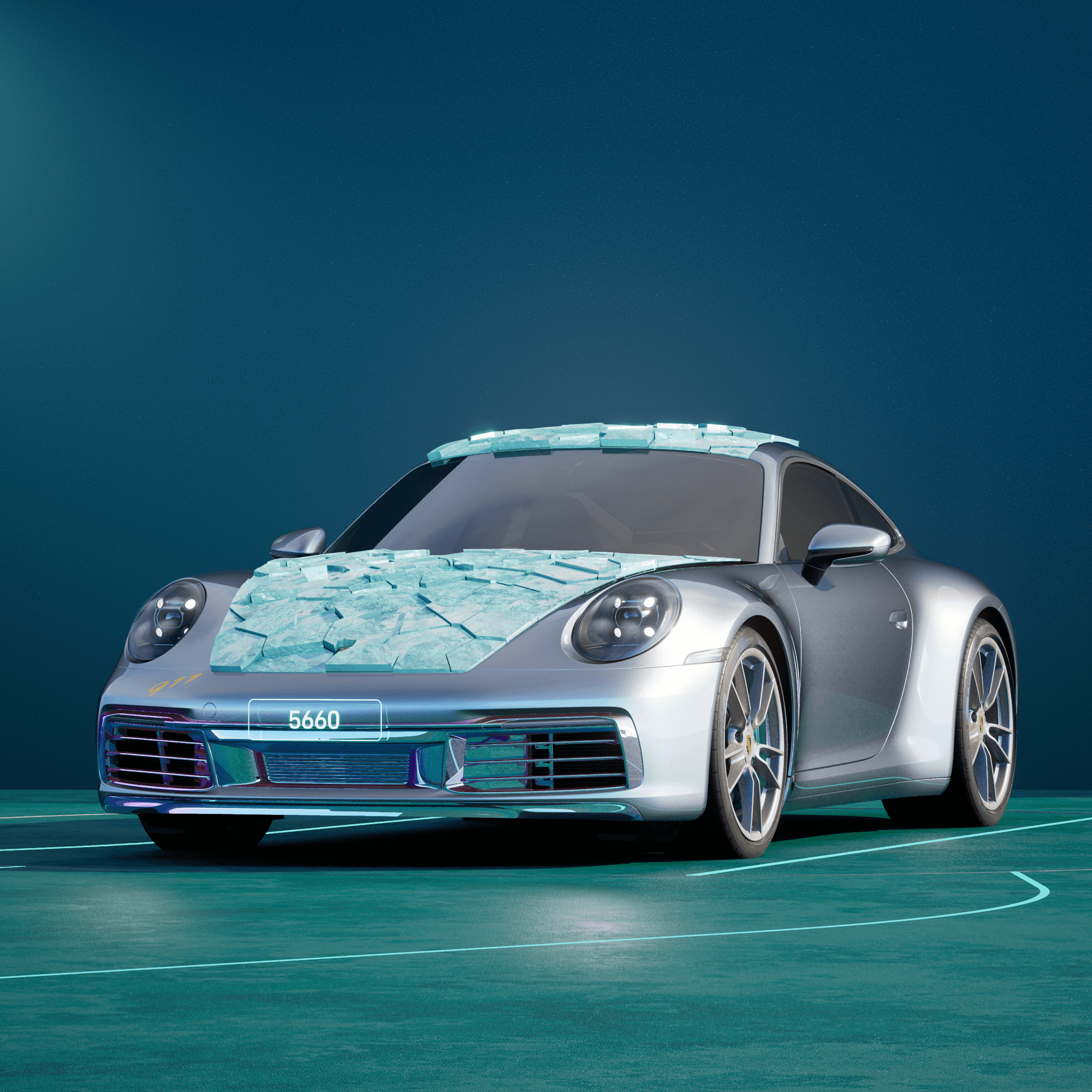 The PORSCHΞ 911 5660 image in phase
