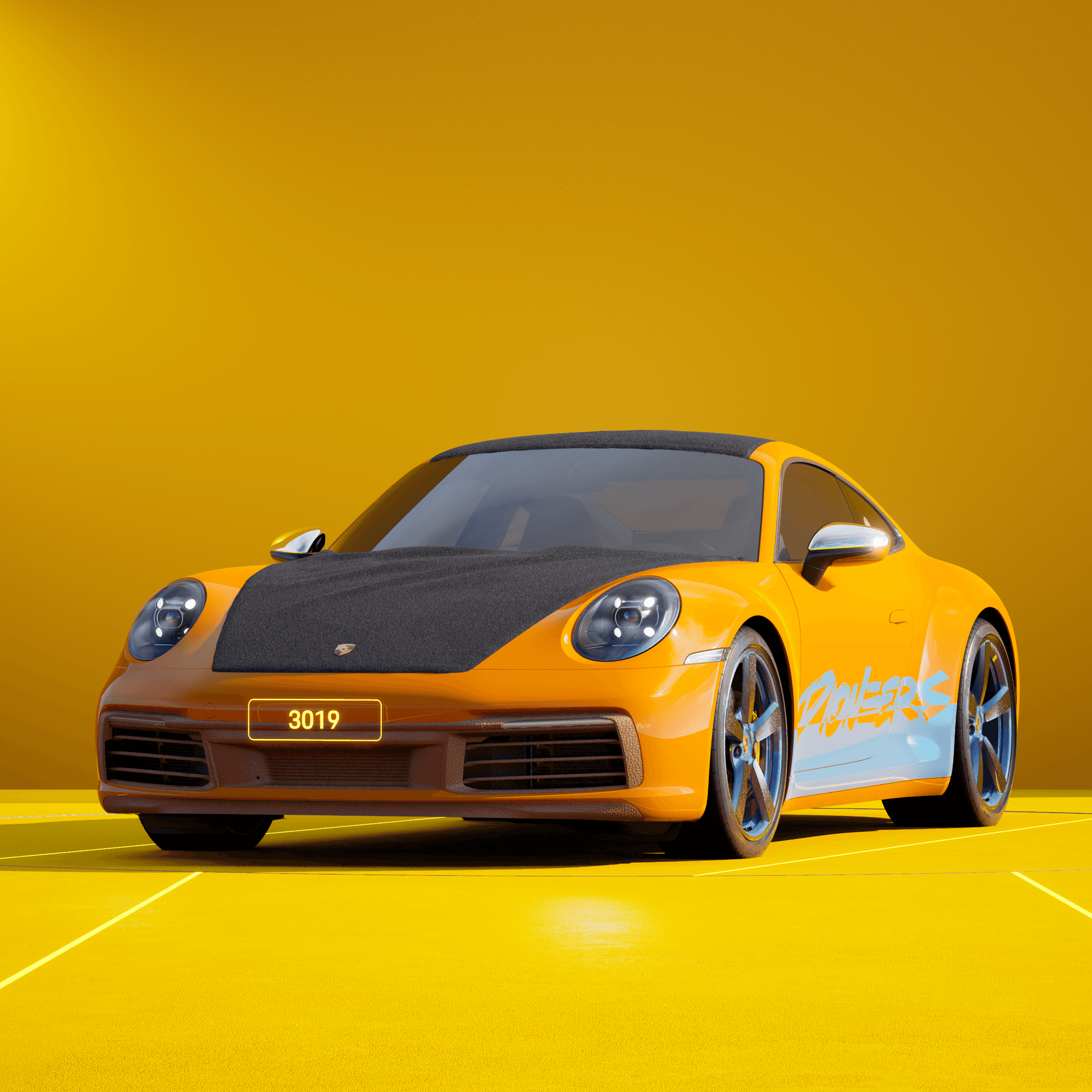 The PORSCHΞ 911 3019 image in phase