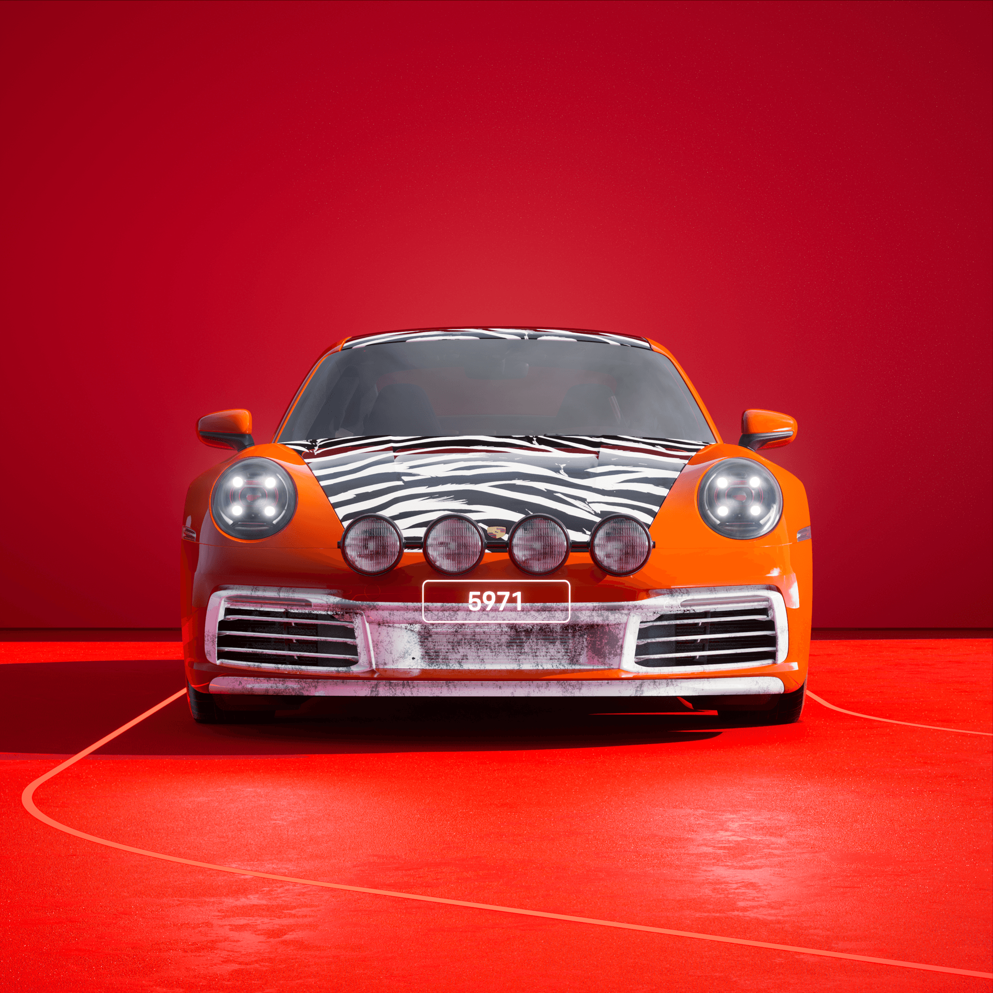 The PORSCHΞ 911 5971 image in phase