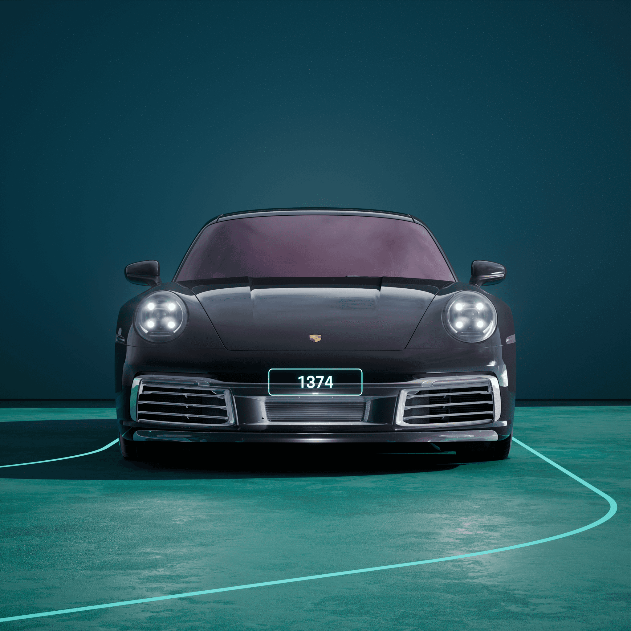 The PORSCHΞ 911 1374 image in phase
