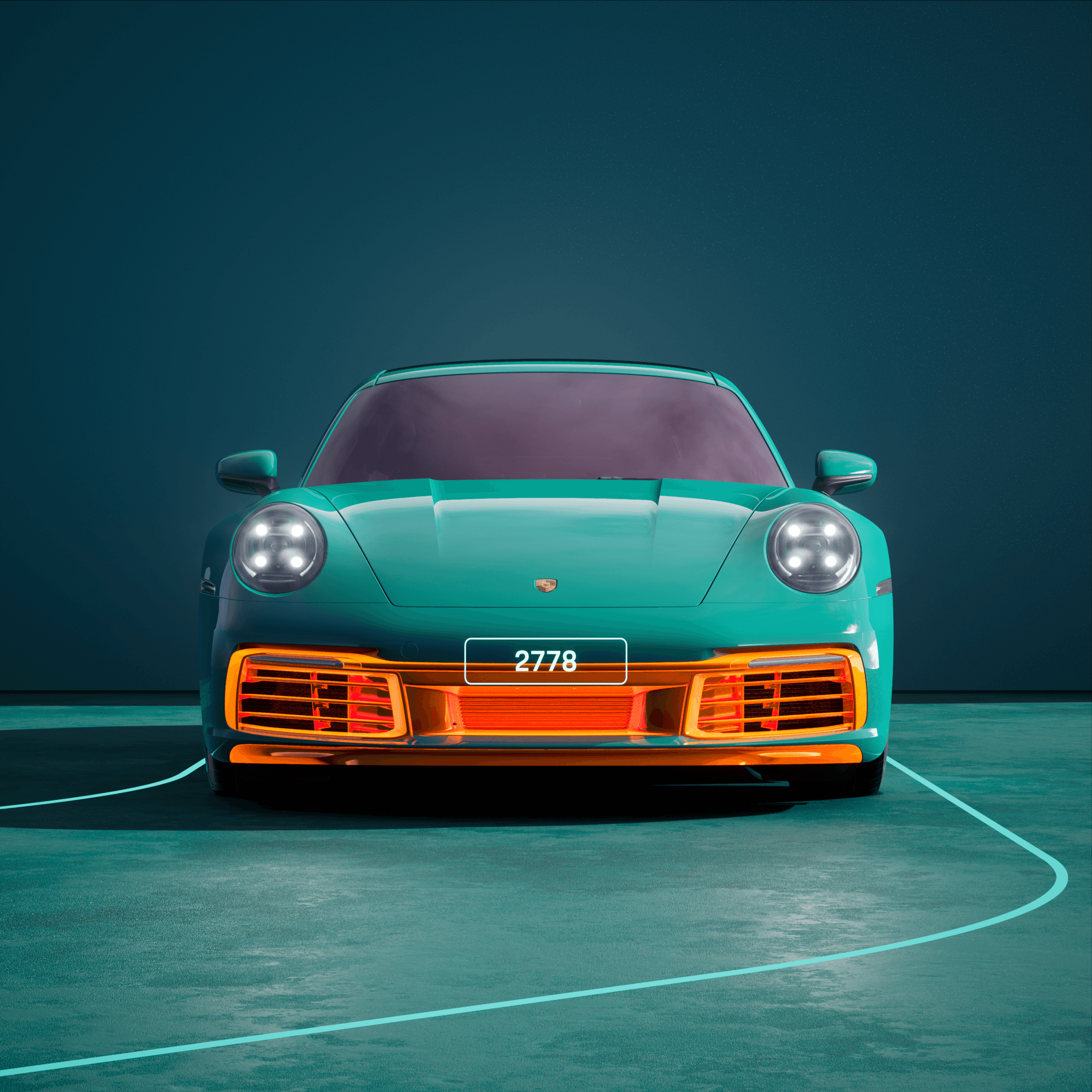 The PORSCHΞ 911 2778 image in phase
