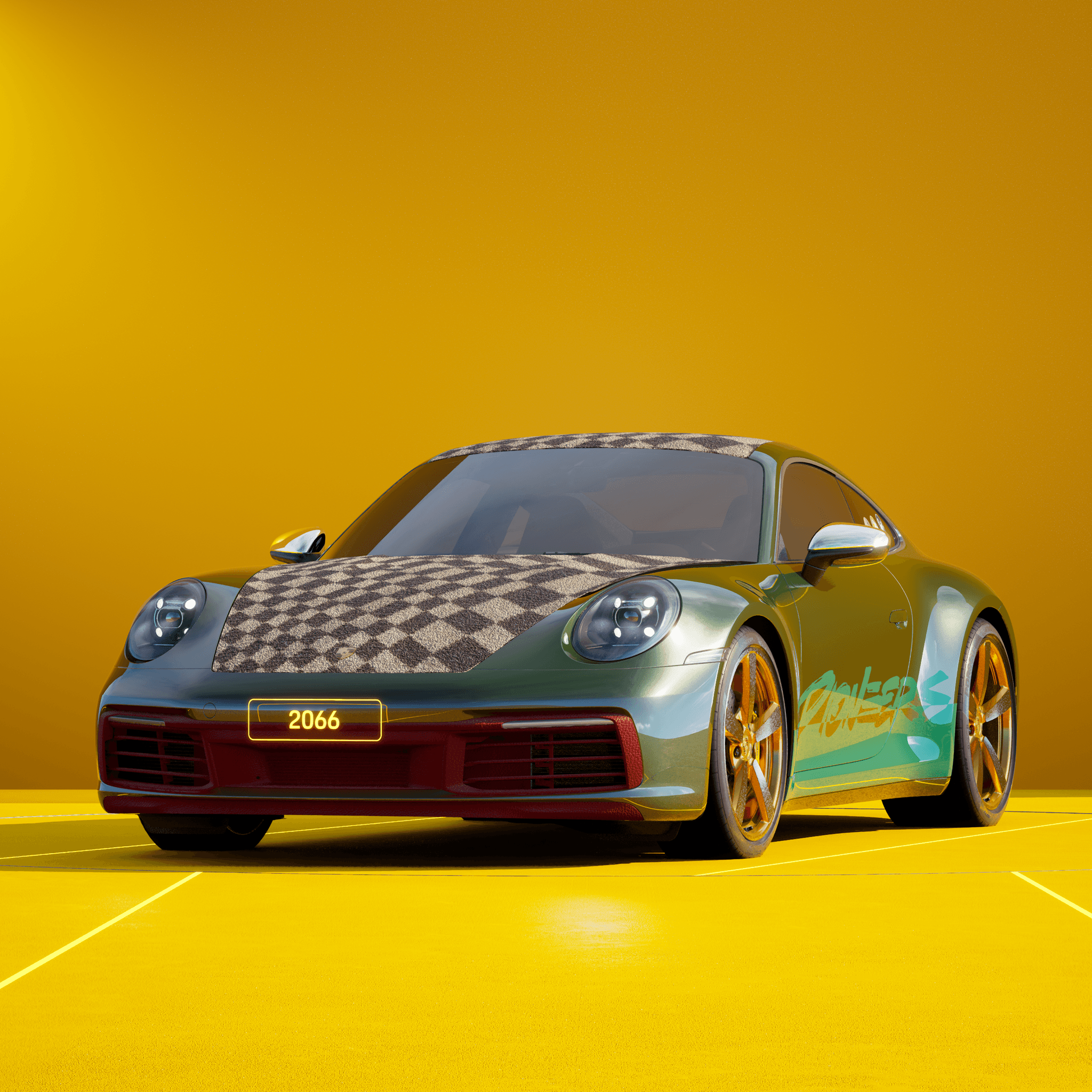 The PORSCHΞ 911 2066 image in phase