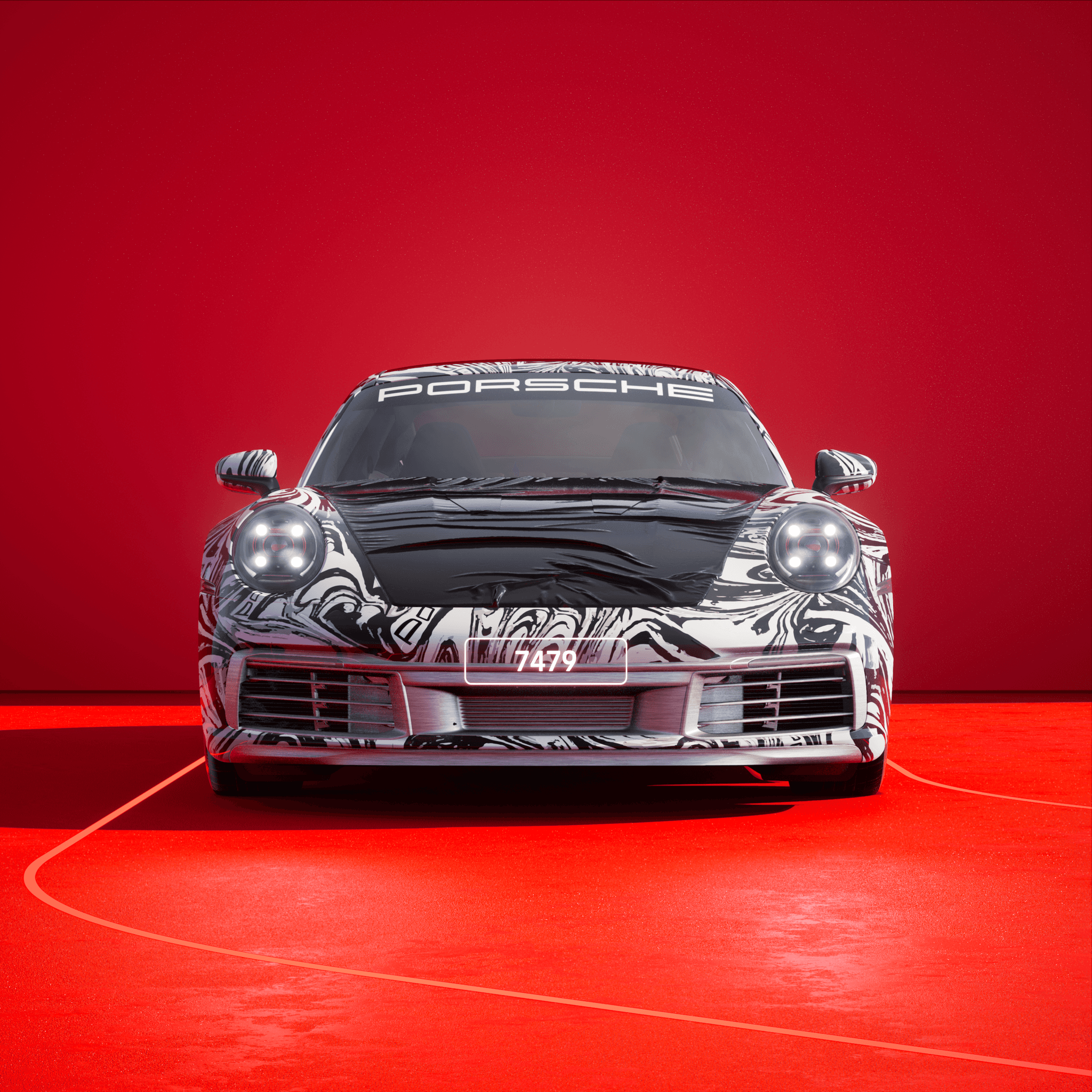 The PORSCHΞ 911 7479 image in phase