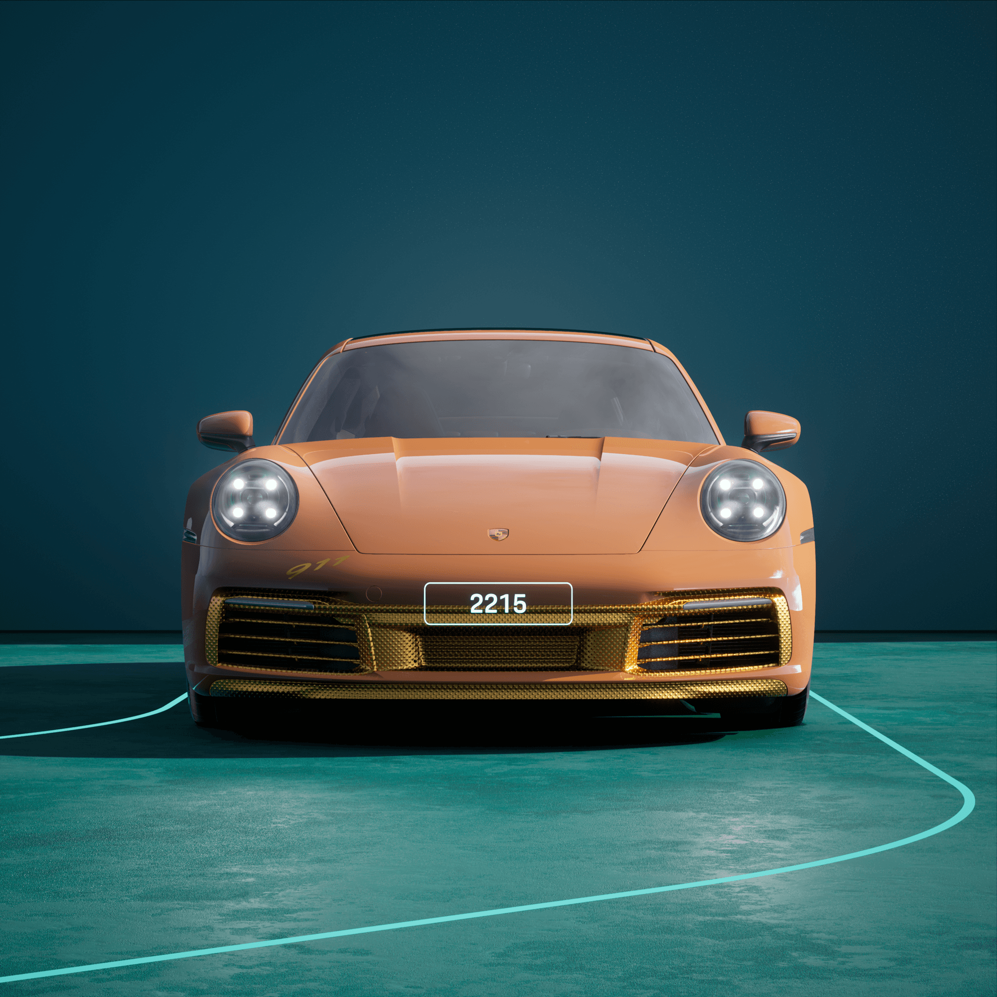 The PORSCHΞ 911 2215 image in phase