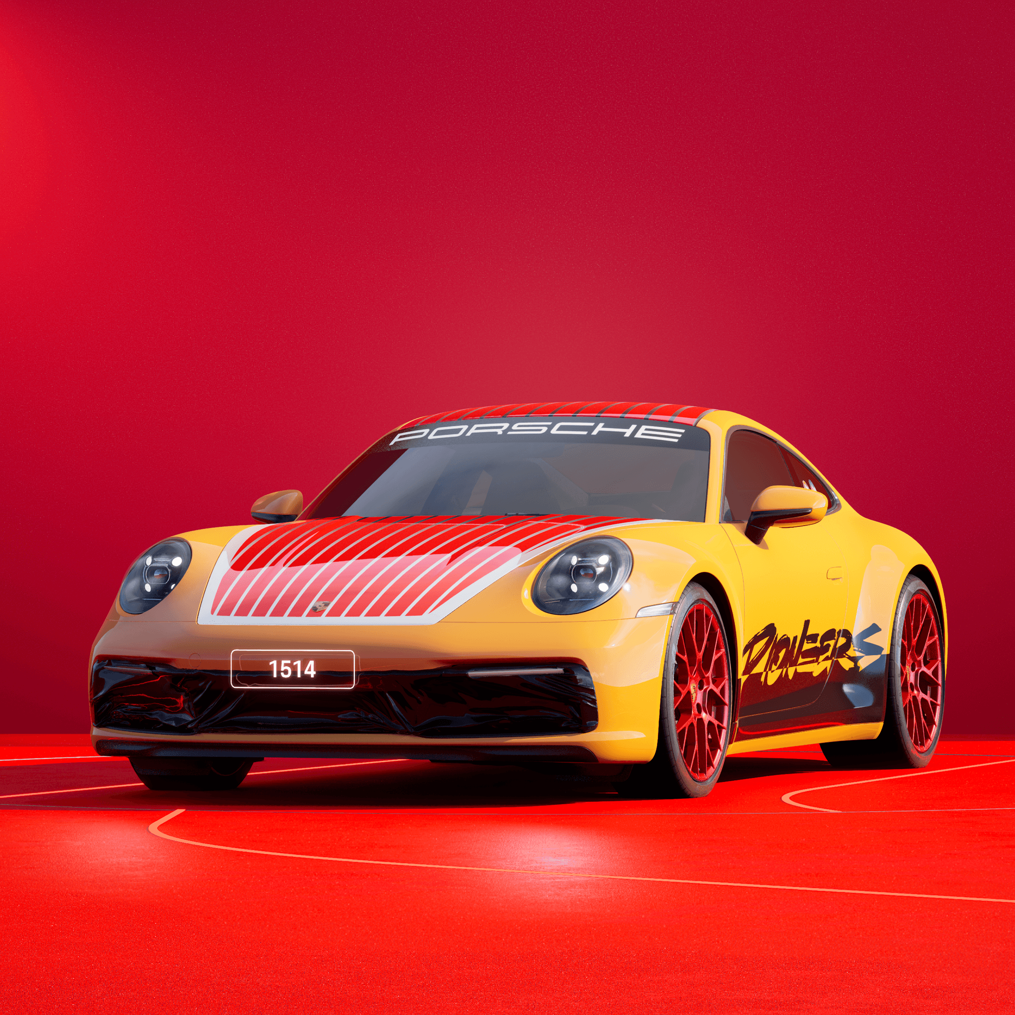 The PORSCHΞ 911 1514 image in phase
