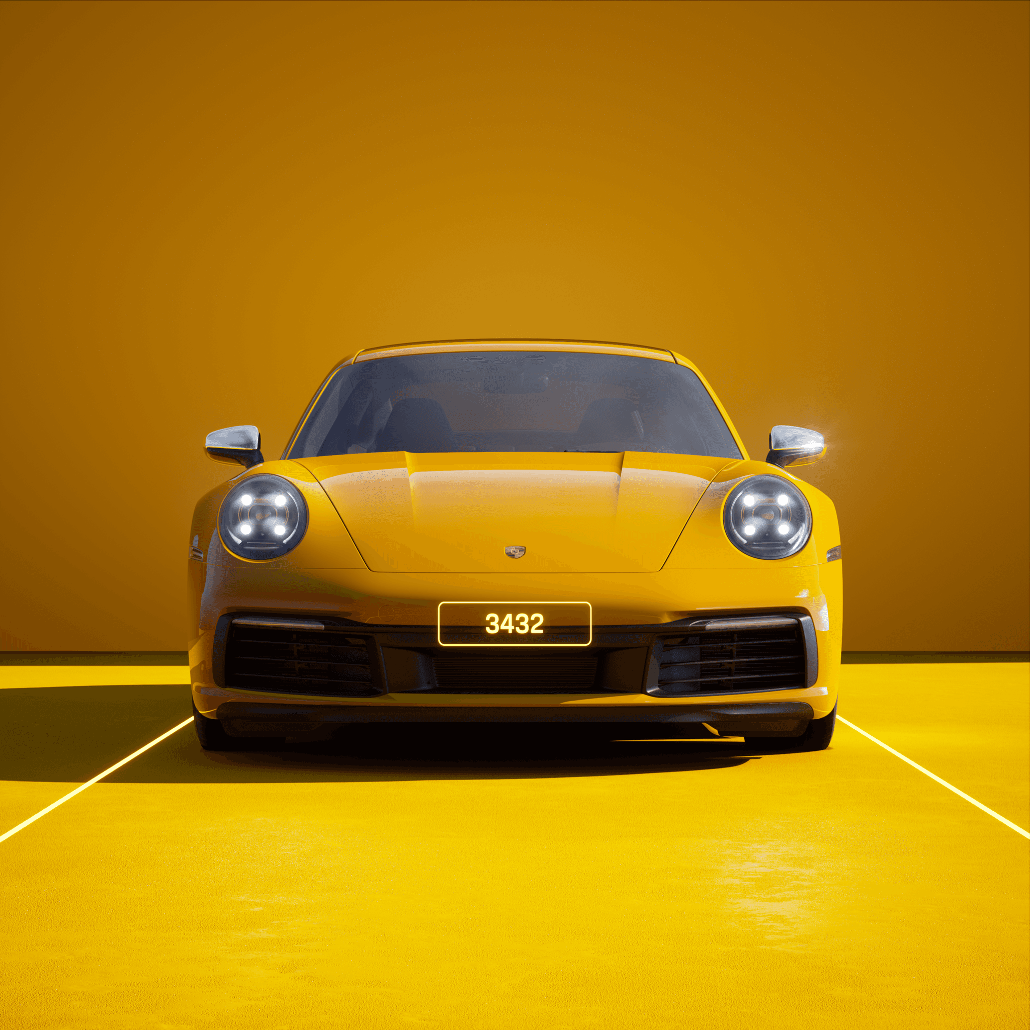The PORSCHΞ 911 3432 image in phase