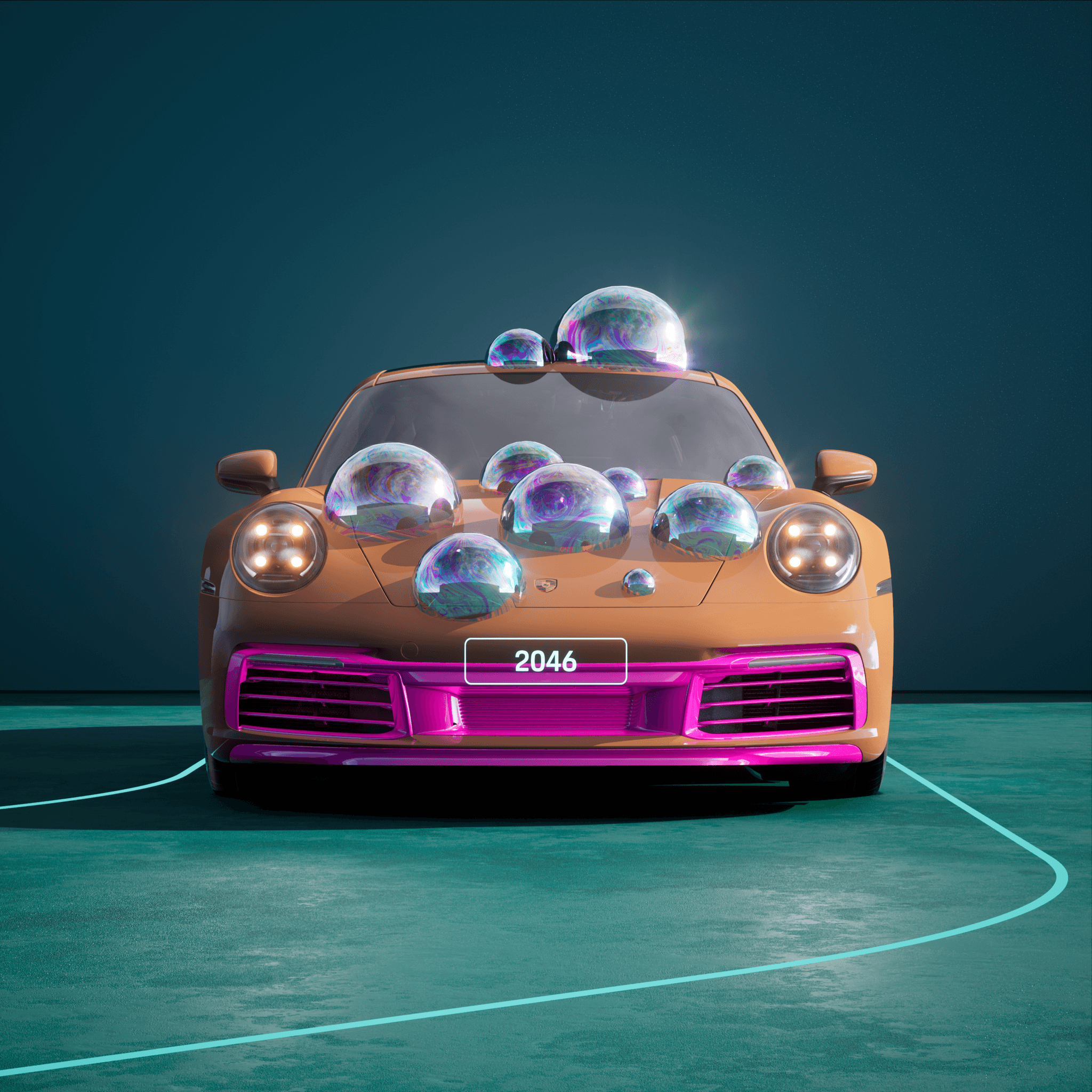 The PORSCHΞ 911 2046 image in phase