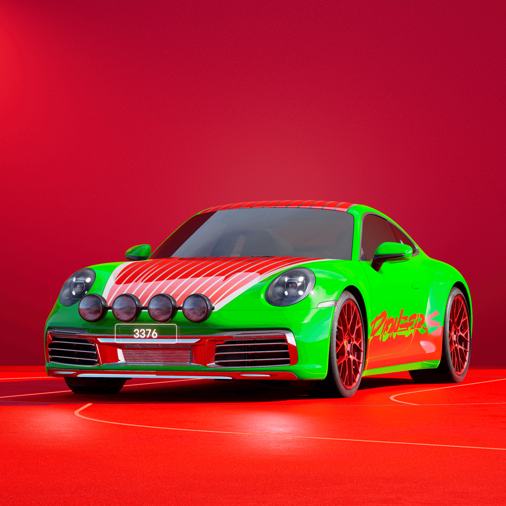 The PORSCHΞ 911 3376 image in phase