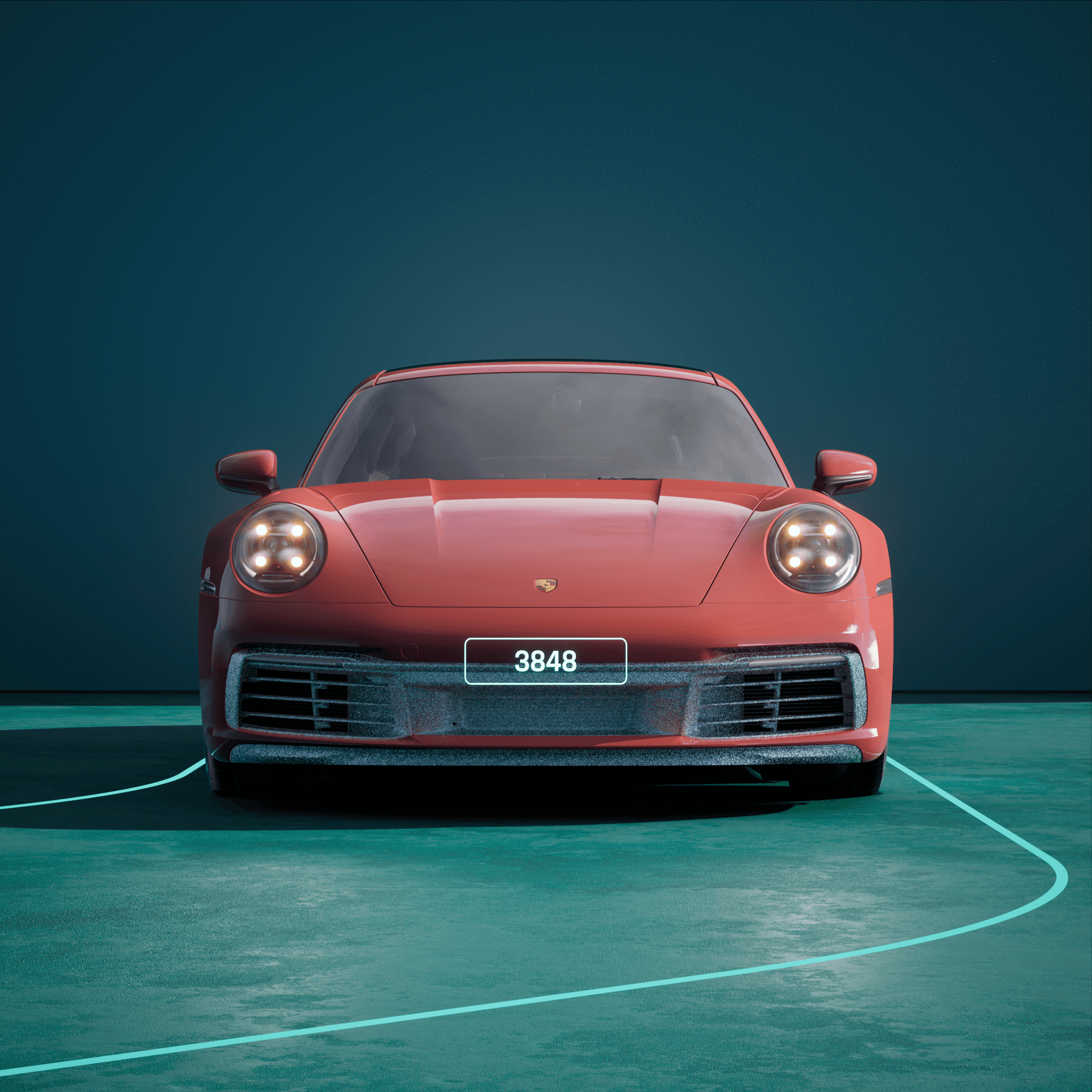 The PORSCHΞ 911 3848 image in phase