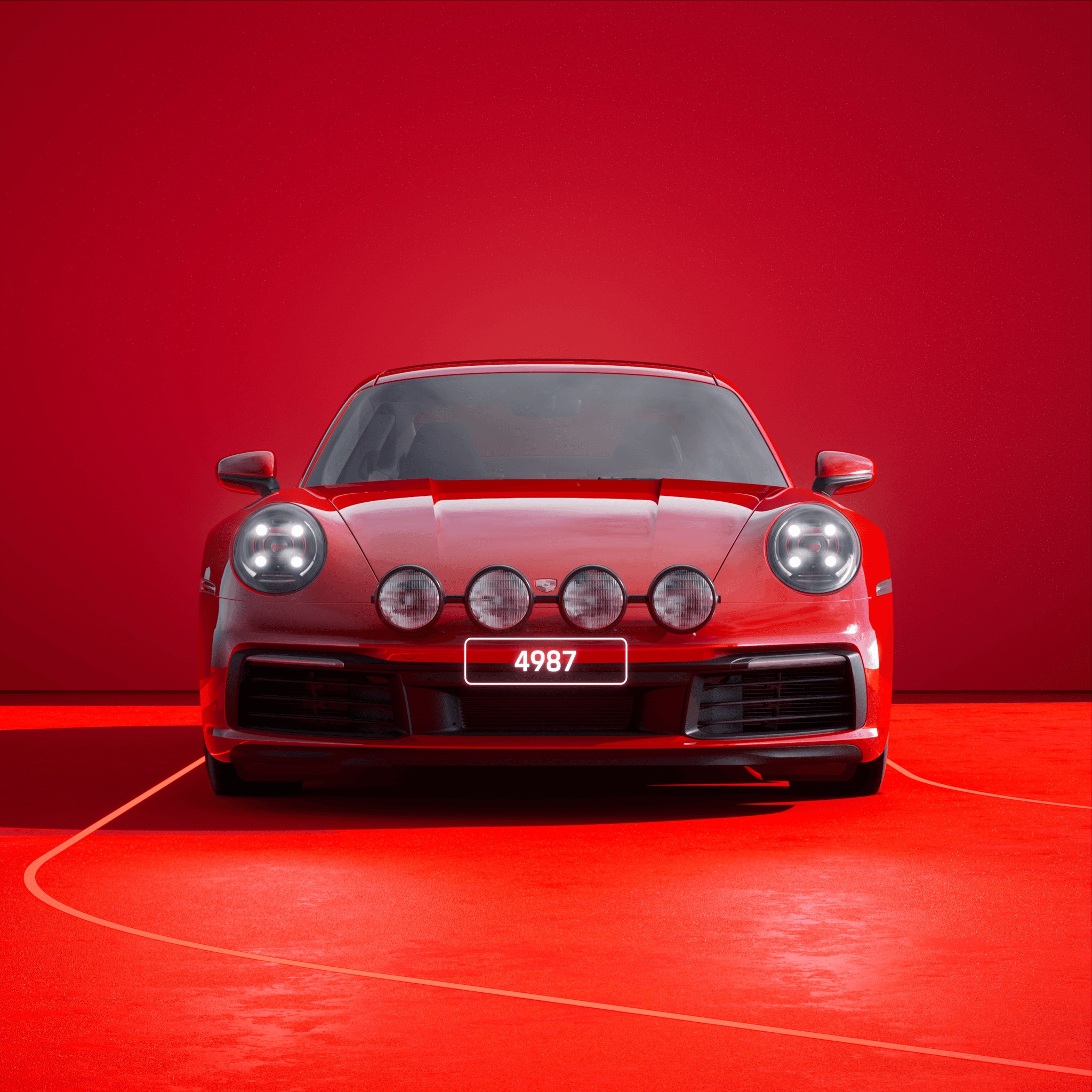 The PORSCHΞ 911 4987 image in phase