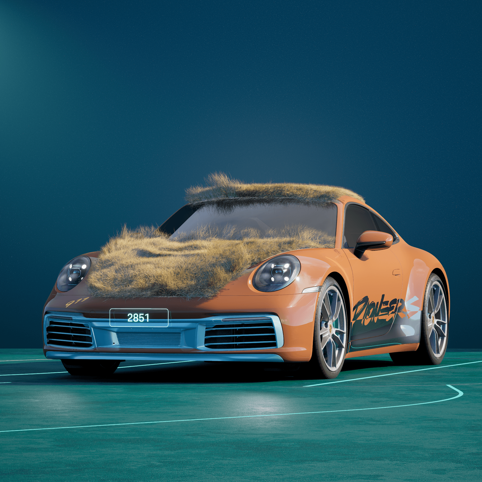 The PORSCHΞ 911 2851 image in phase