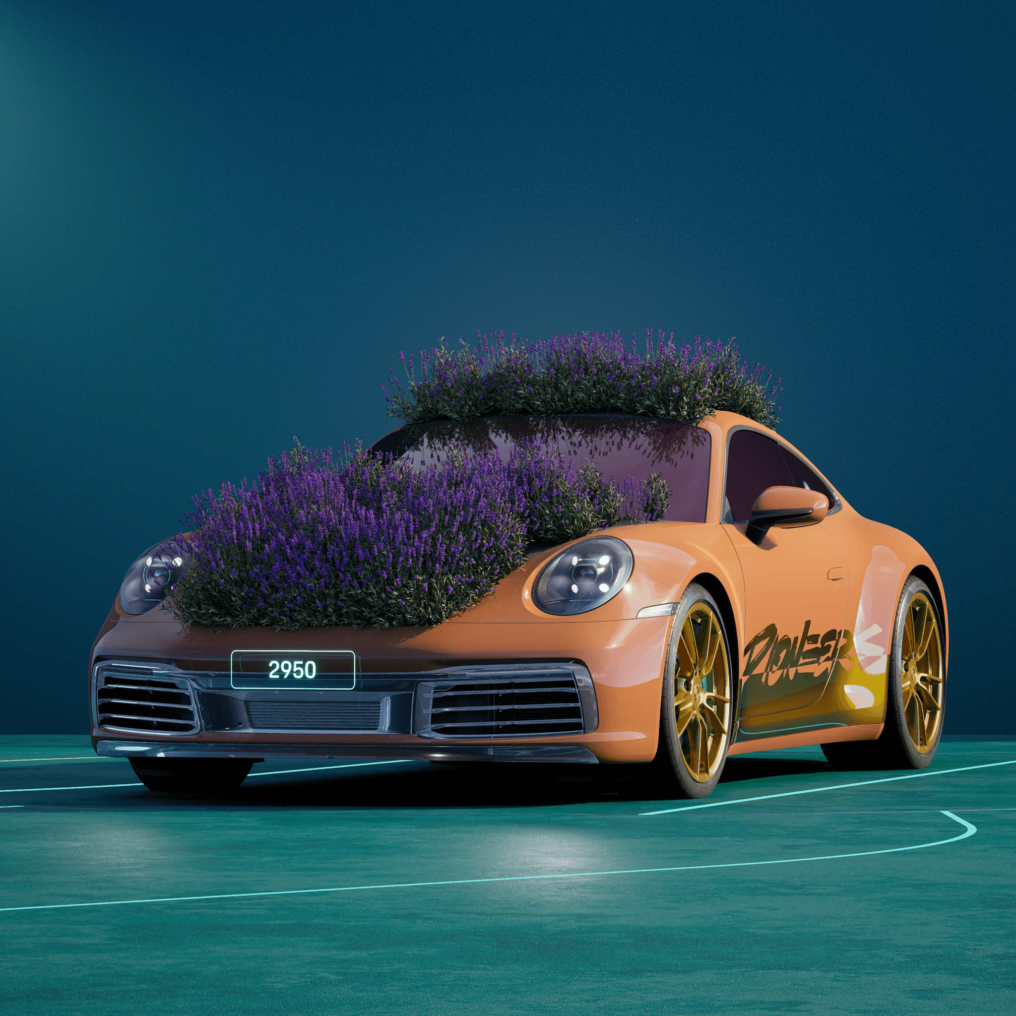 The PORSCHΞ 911 2950 image in phase