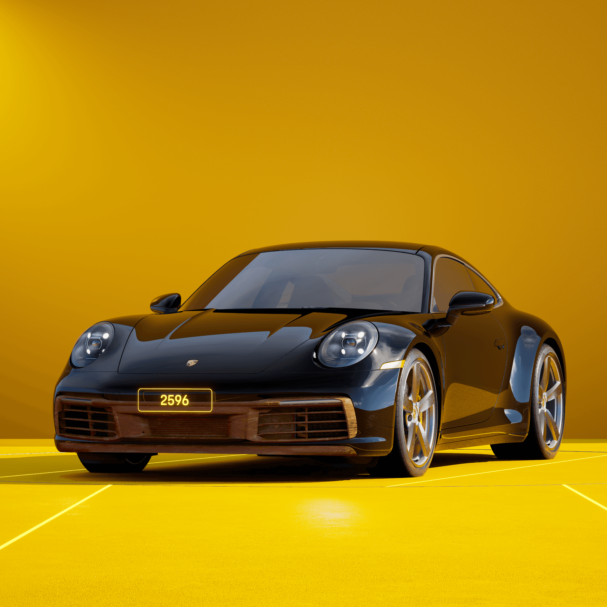The PORSCHΞ 911 2596 image in phase