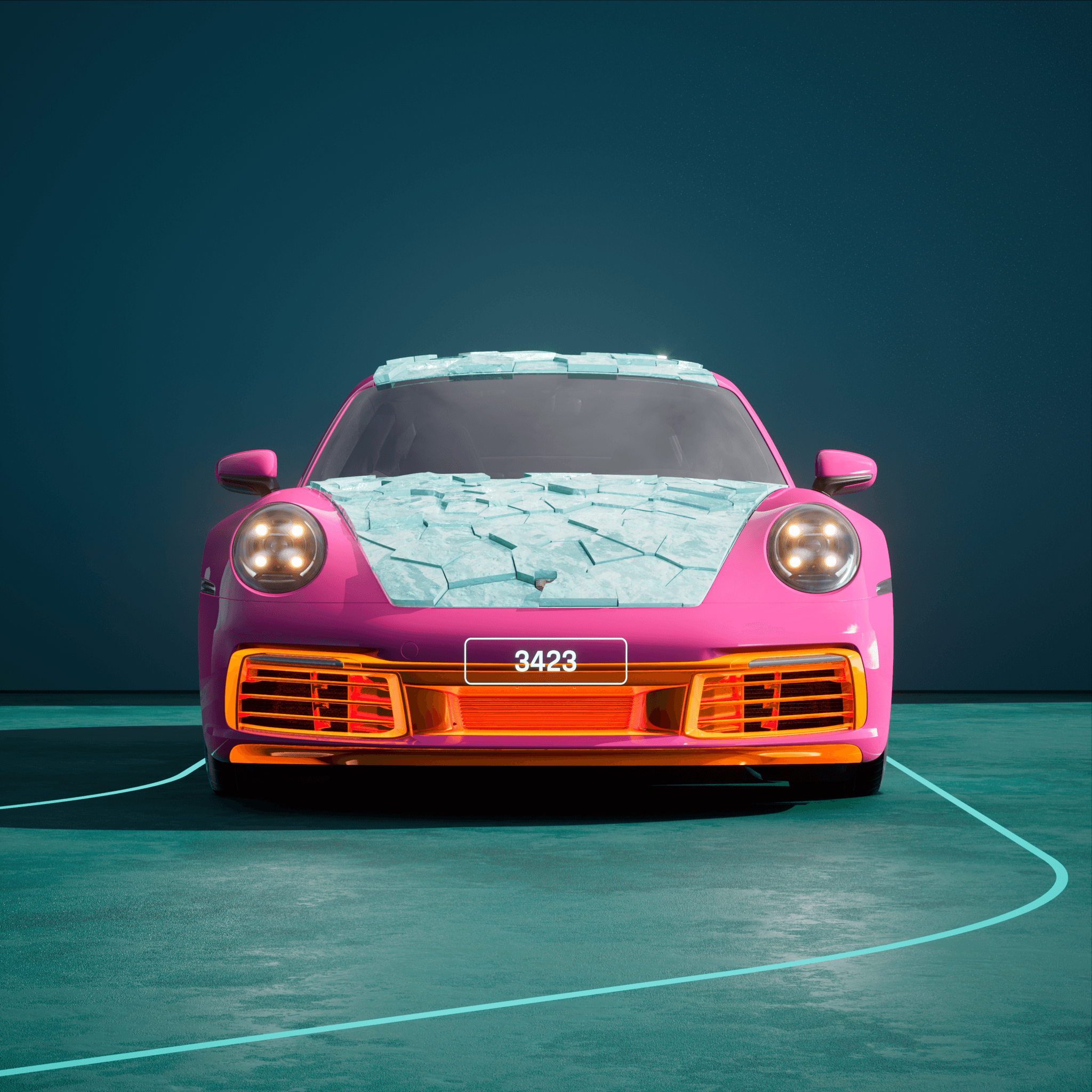 The PORSCHΞ 911 3423 image in phase