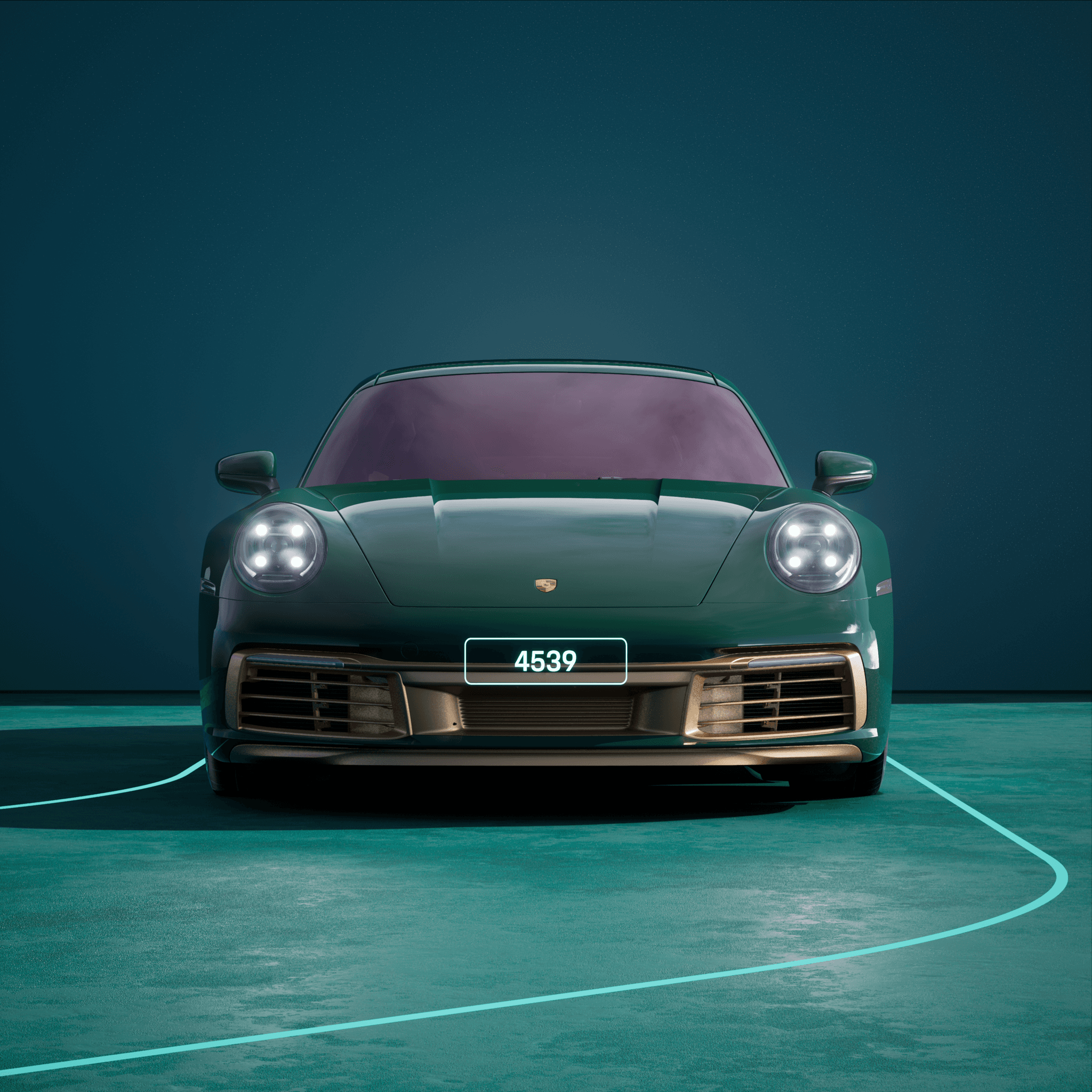 The PORSCHΞ 911 4539 image in phase