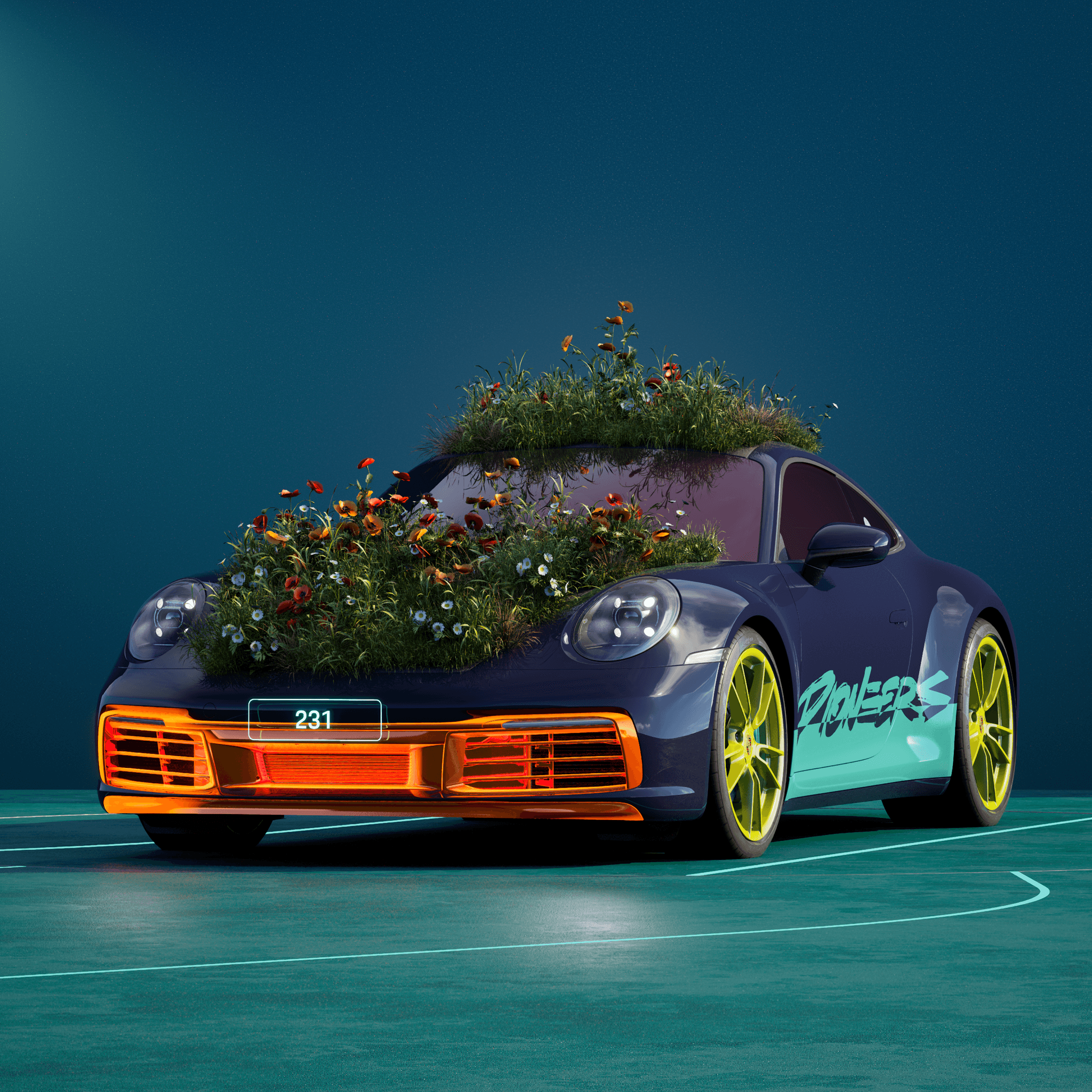 The PORSCHΞ 911 231 image in phase
