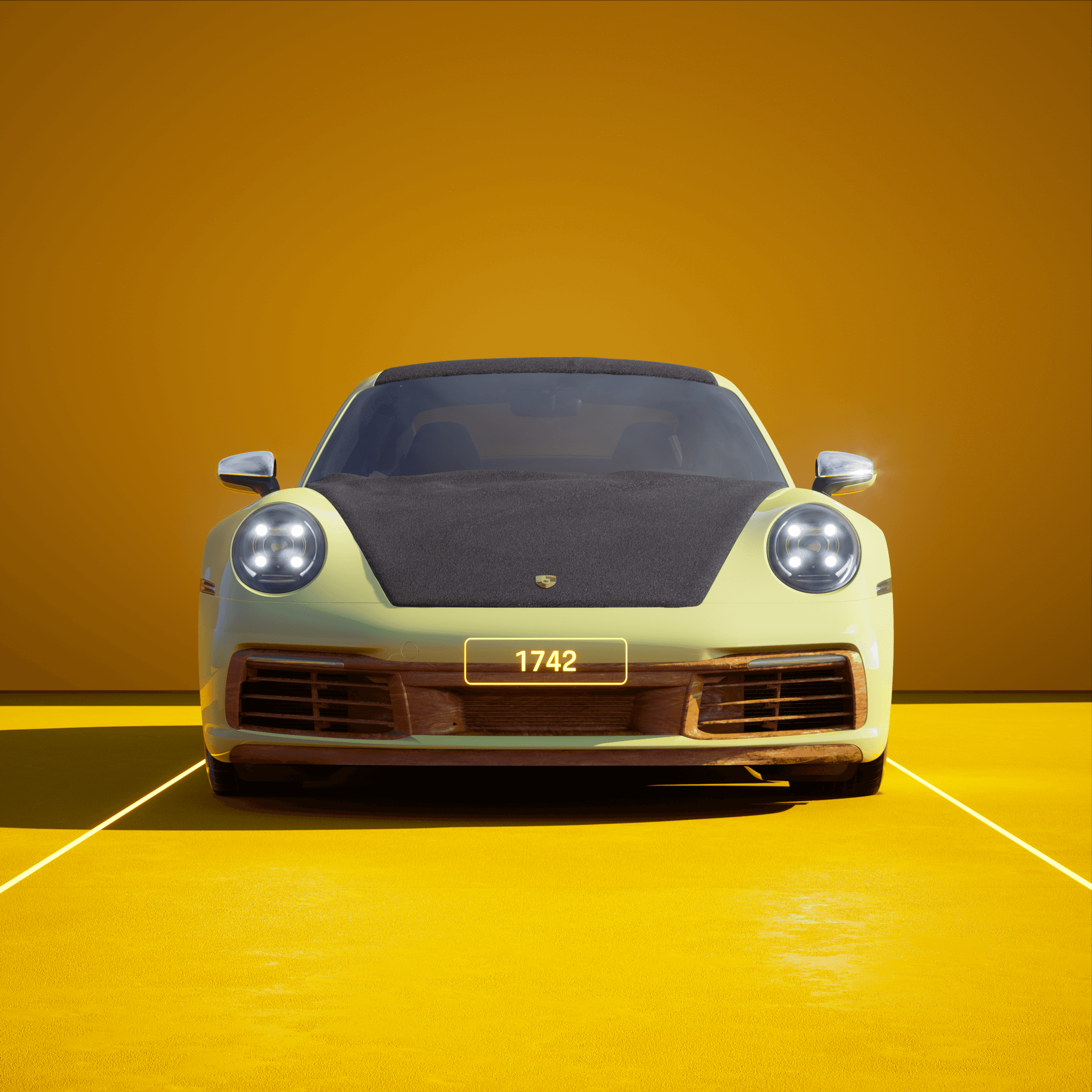 The PORSCHΞ 911 1742 image in phase
