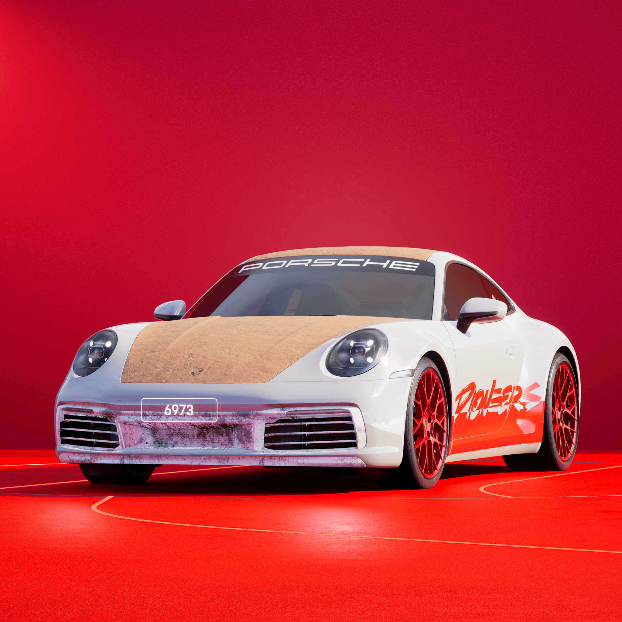The PORSCHΞ 911 6973 image in phase