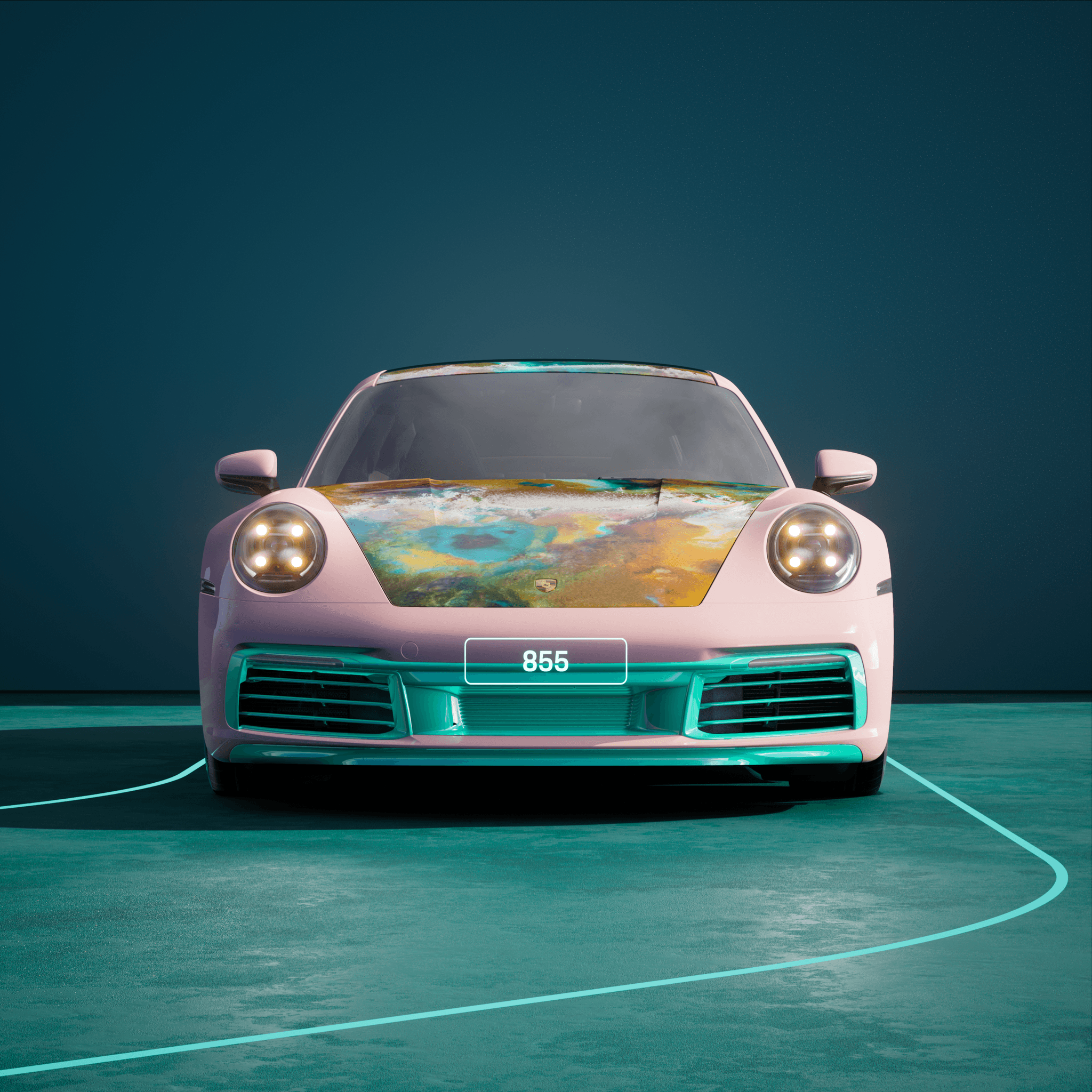 The PORSCHΞ 911 855 image in phase