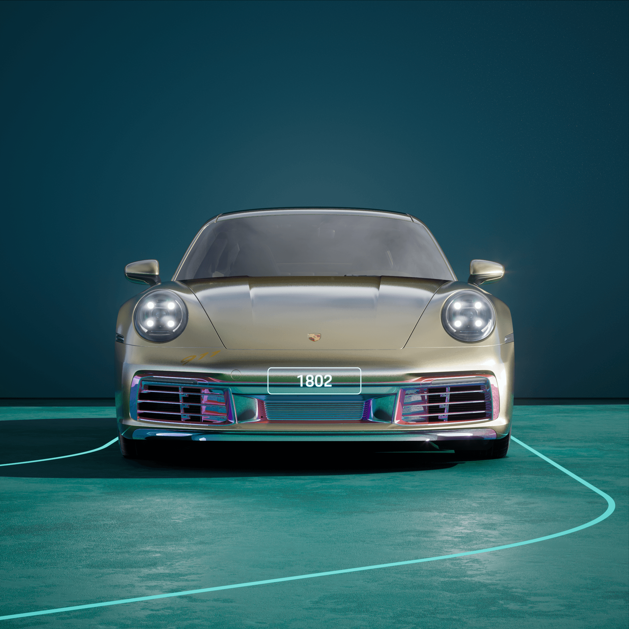 The PORSCHΞ 911 1802 image in phase
