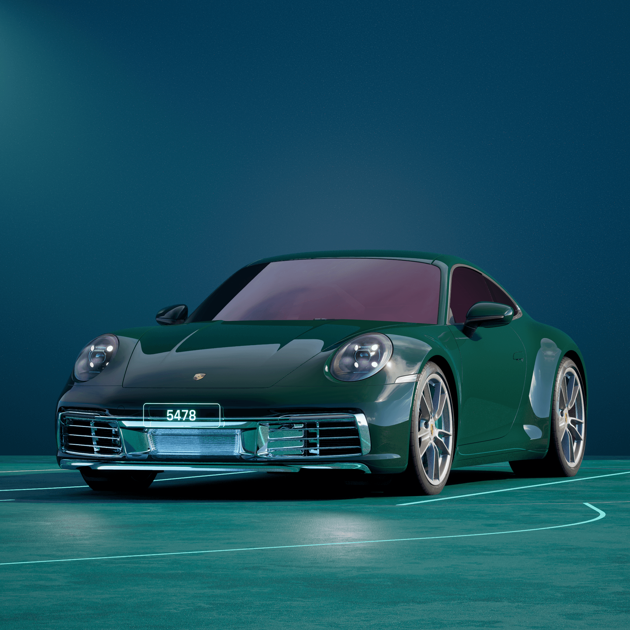 The PORSCHΞ 911 5478 image in phase