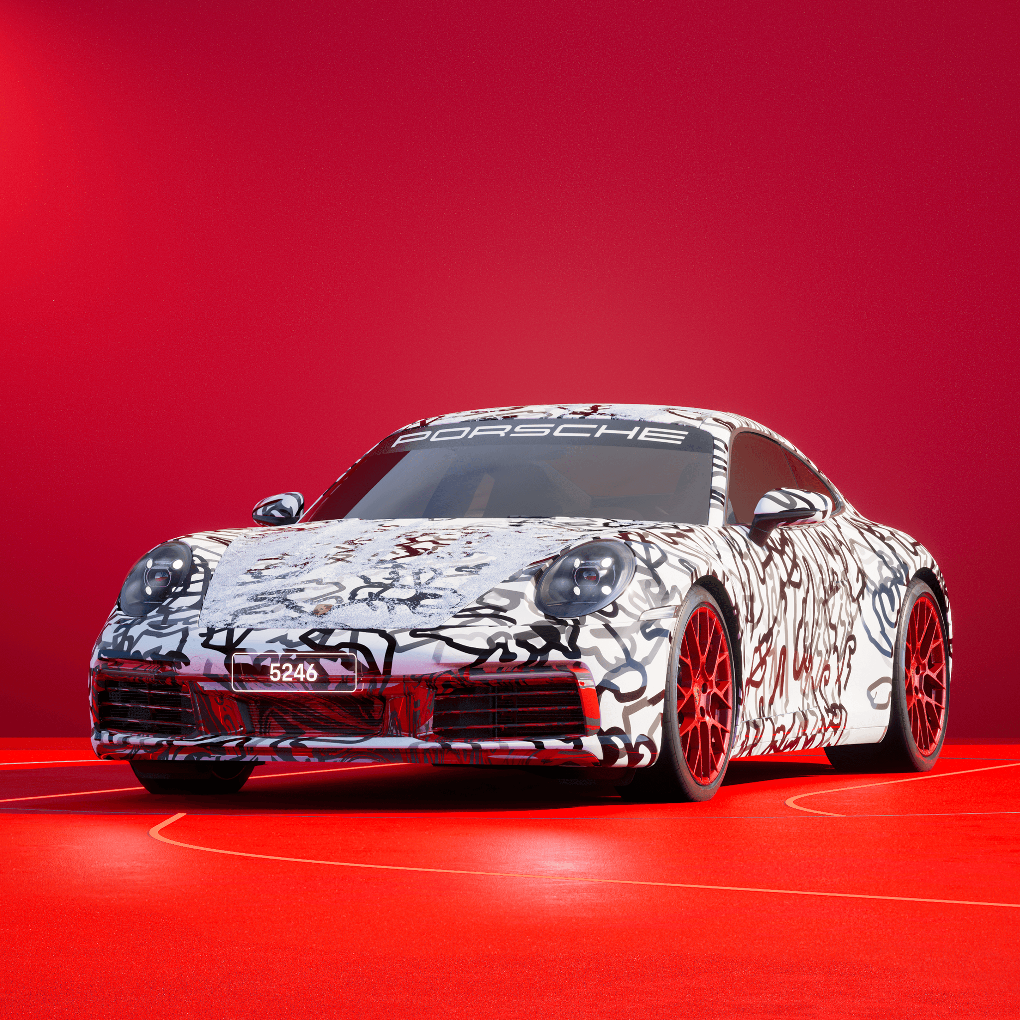 The PORSCHΞ 911 5246 image in phase