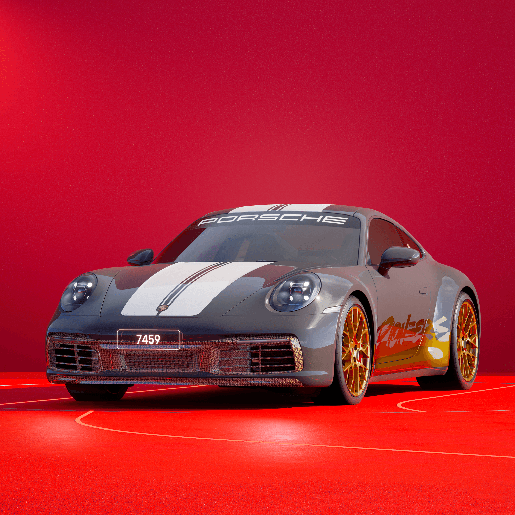 The PORSCHΞ 911 7459 image in phase