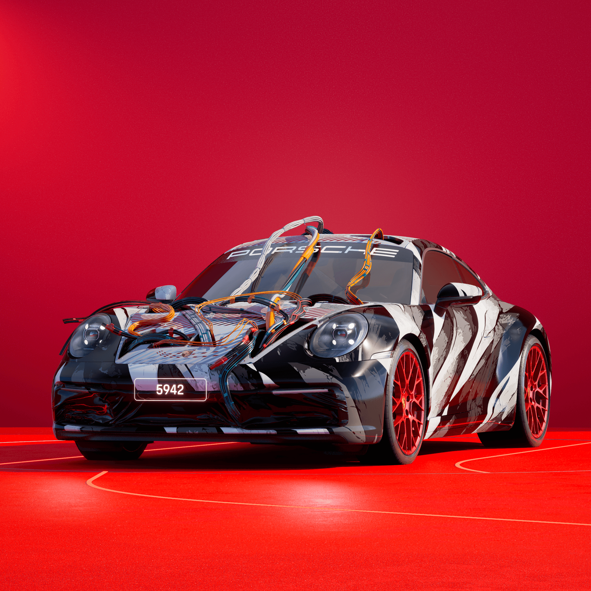 The PORSCHΞ 911 5942 image in phase