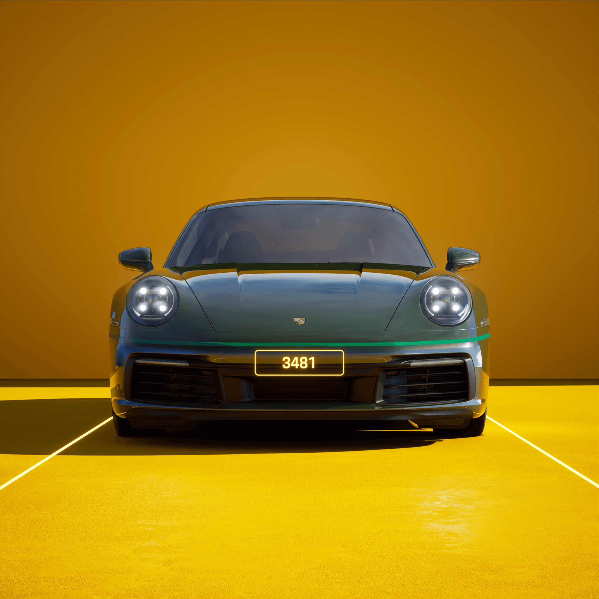 The PORSCHΞ 911 3481 image in phase