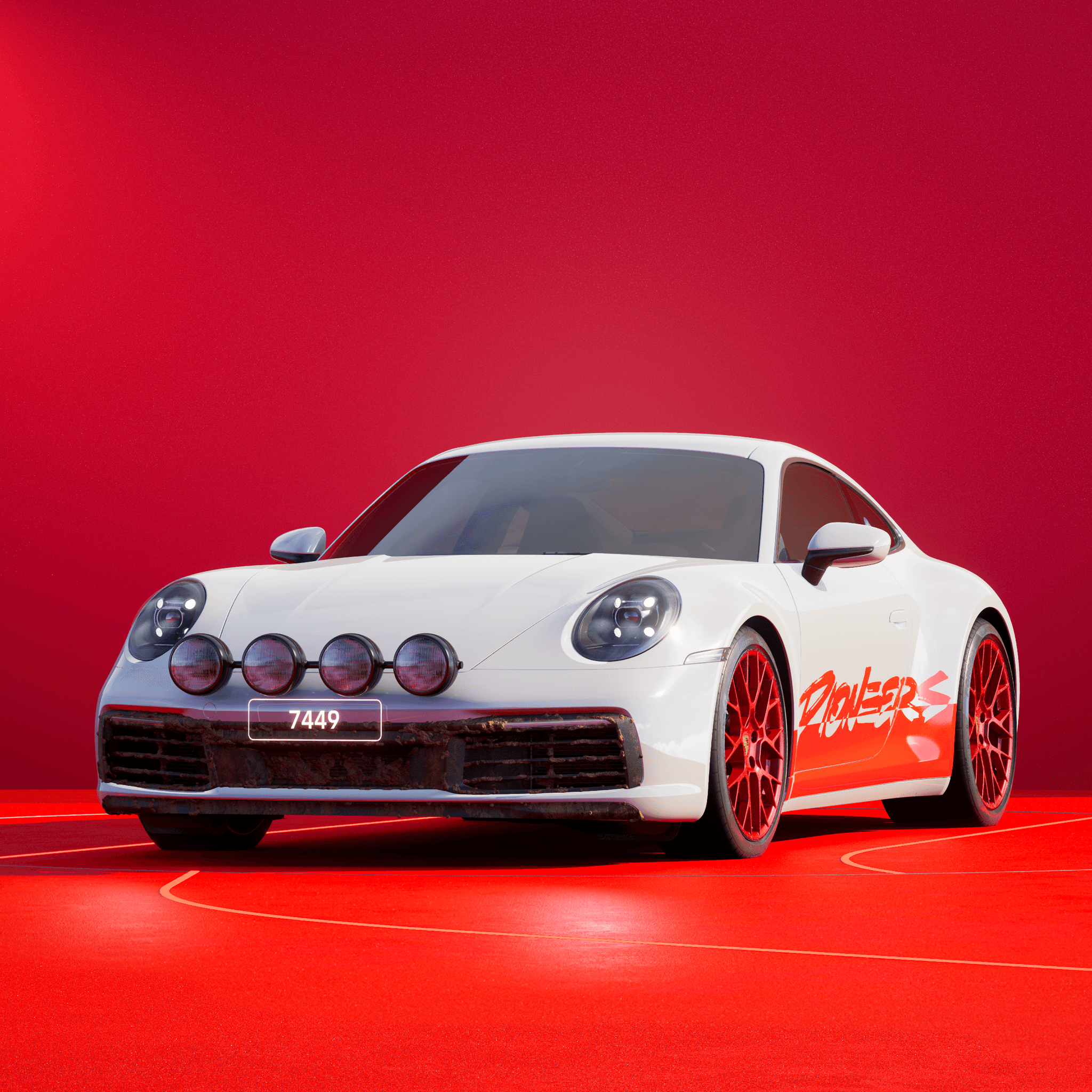 The PORSCHΞ 911 7449 image in phase